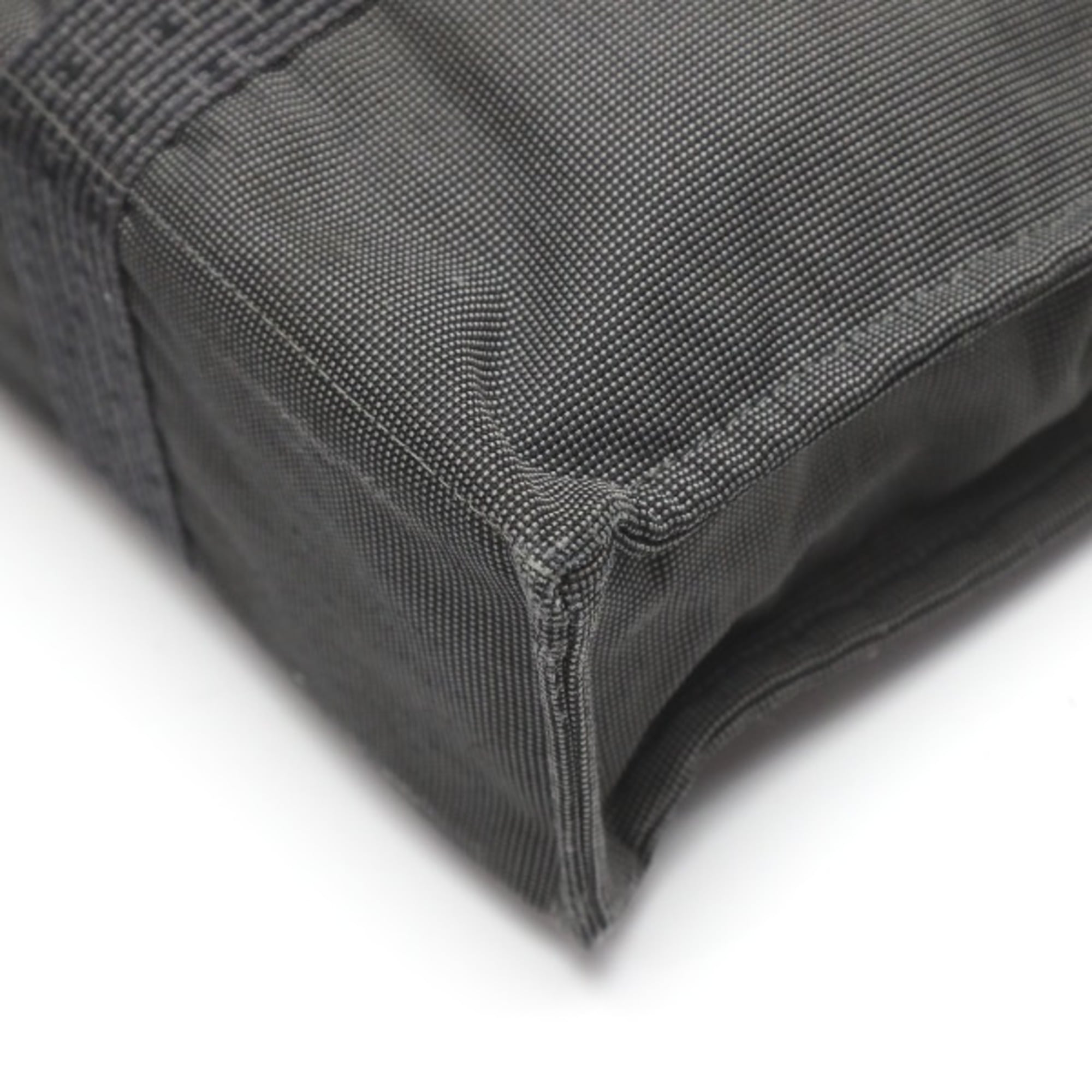 Hermes Her Line Gray Canvas Tote Bag (Pre-Owned)