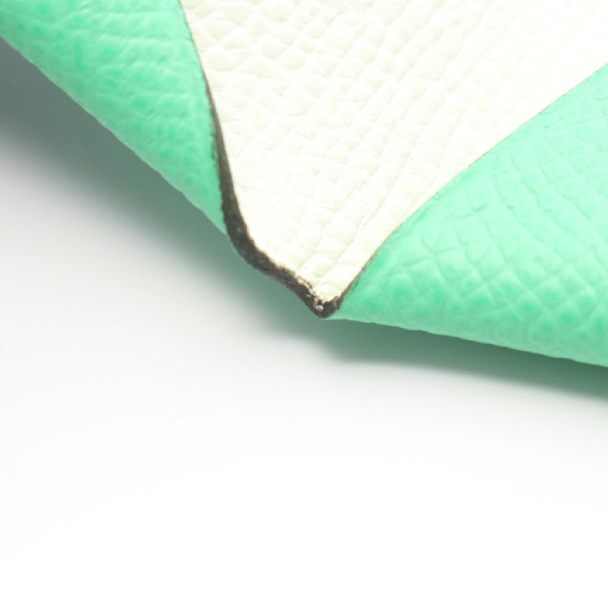 Hermes Green Leather Coin Purse/Coin Case (Pre-Owned)