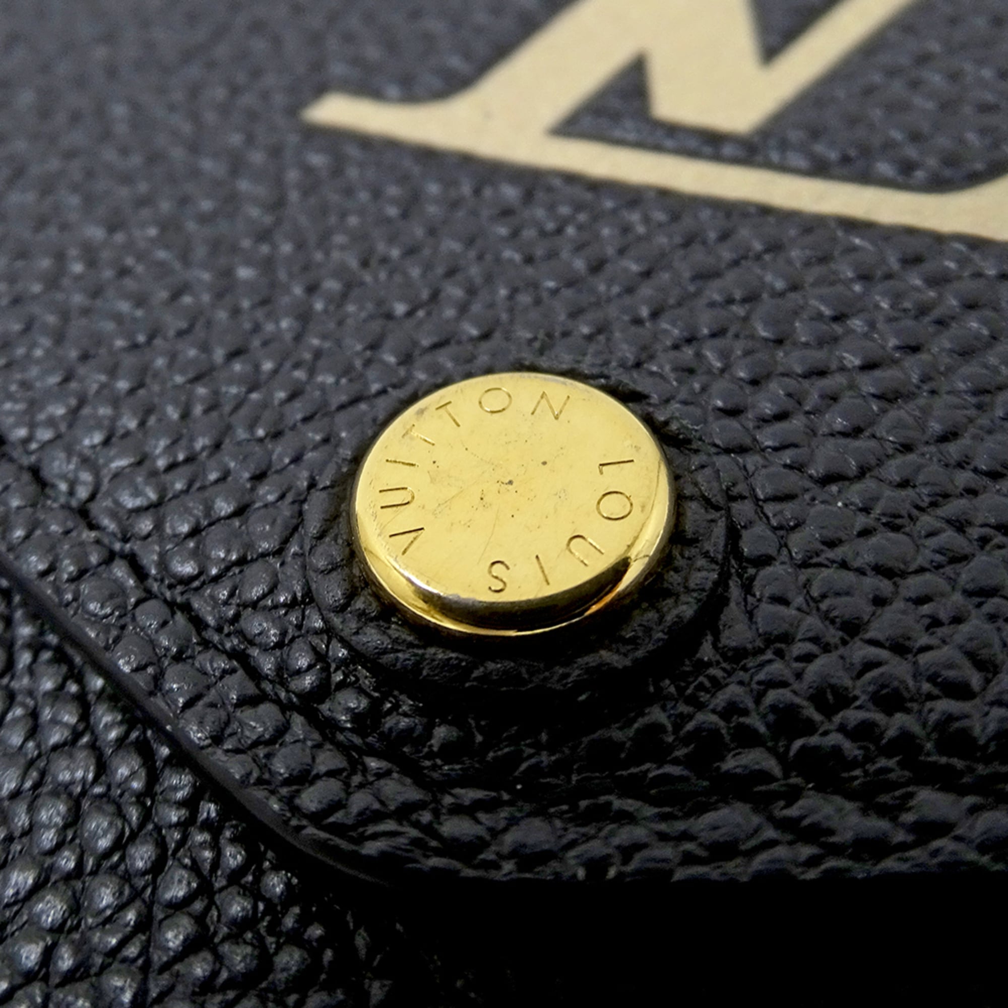 Louis Vuitton Monogram Empreinte Beige Noir Monogram Empreinte Wallet (Bi-Fold) (Pre-Owned)