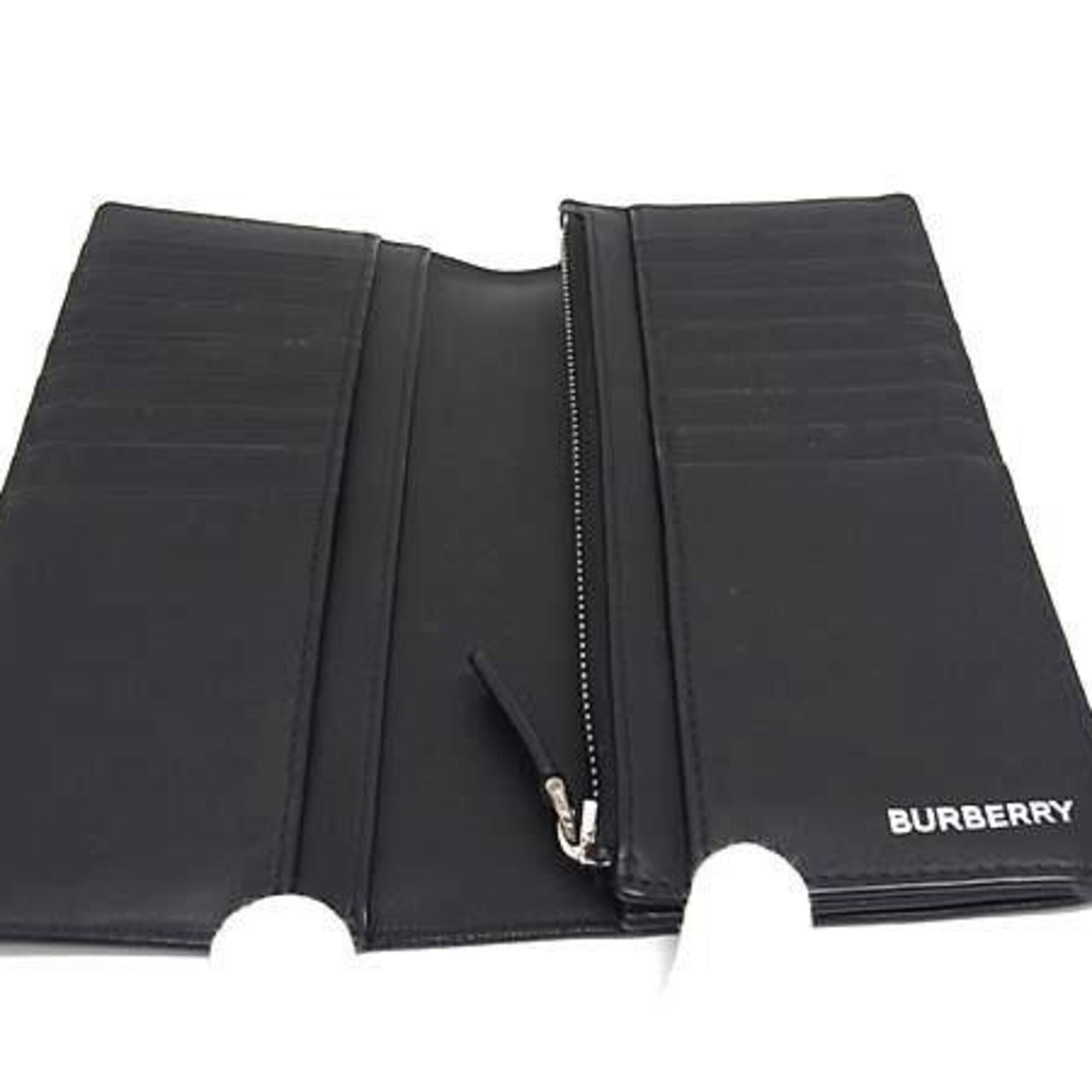 Burberry Black Pvc Long Wallet (Bi-Fold) (Pre-Owned)