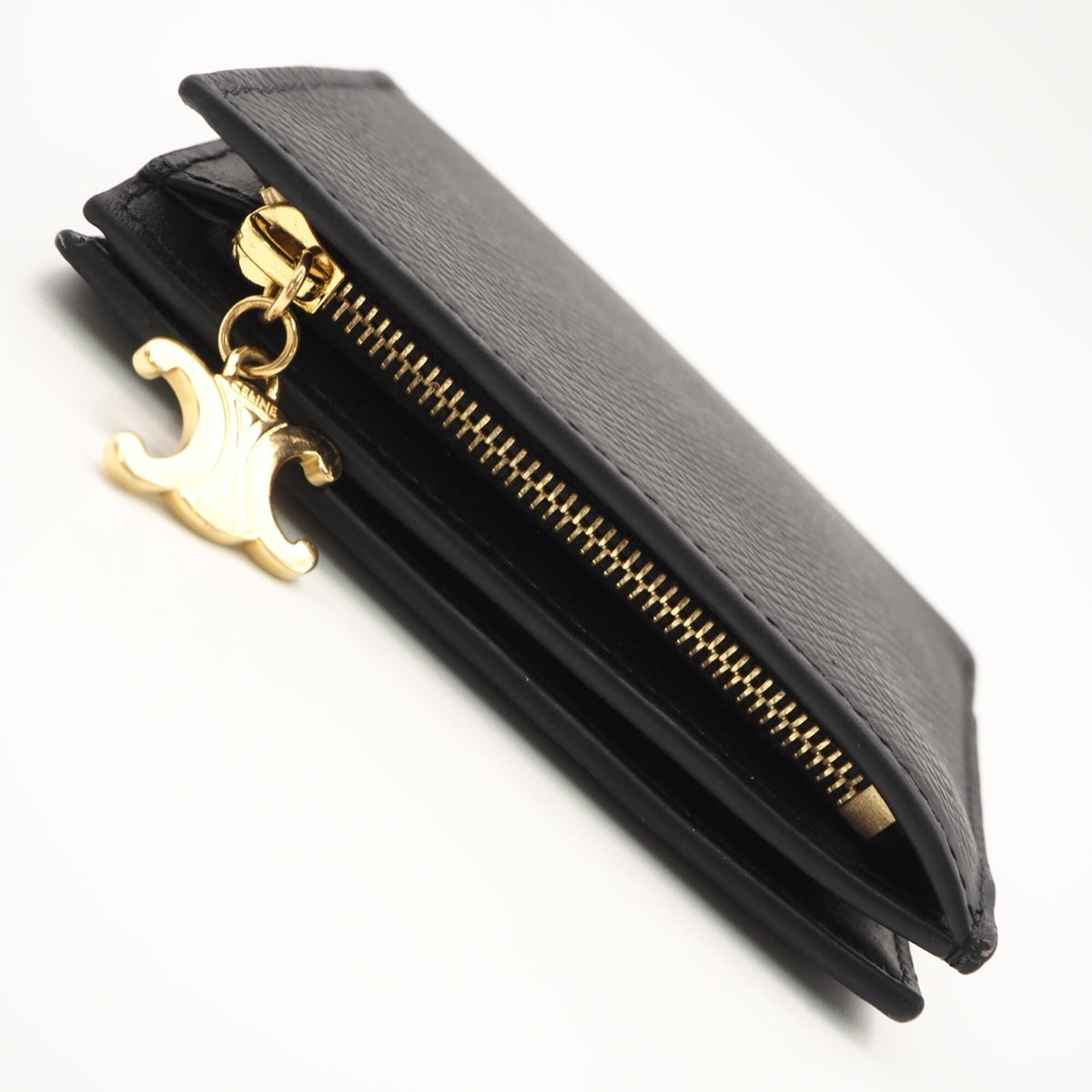 Celine Black Leather Wallet (Bi-Fold) (Pre-Owned)