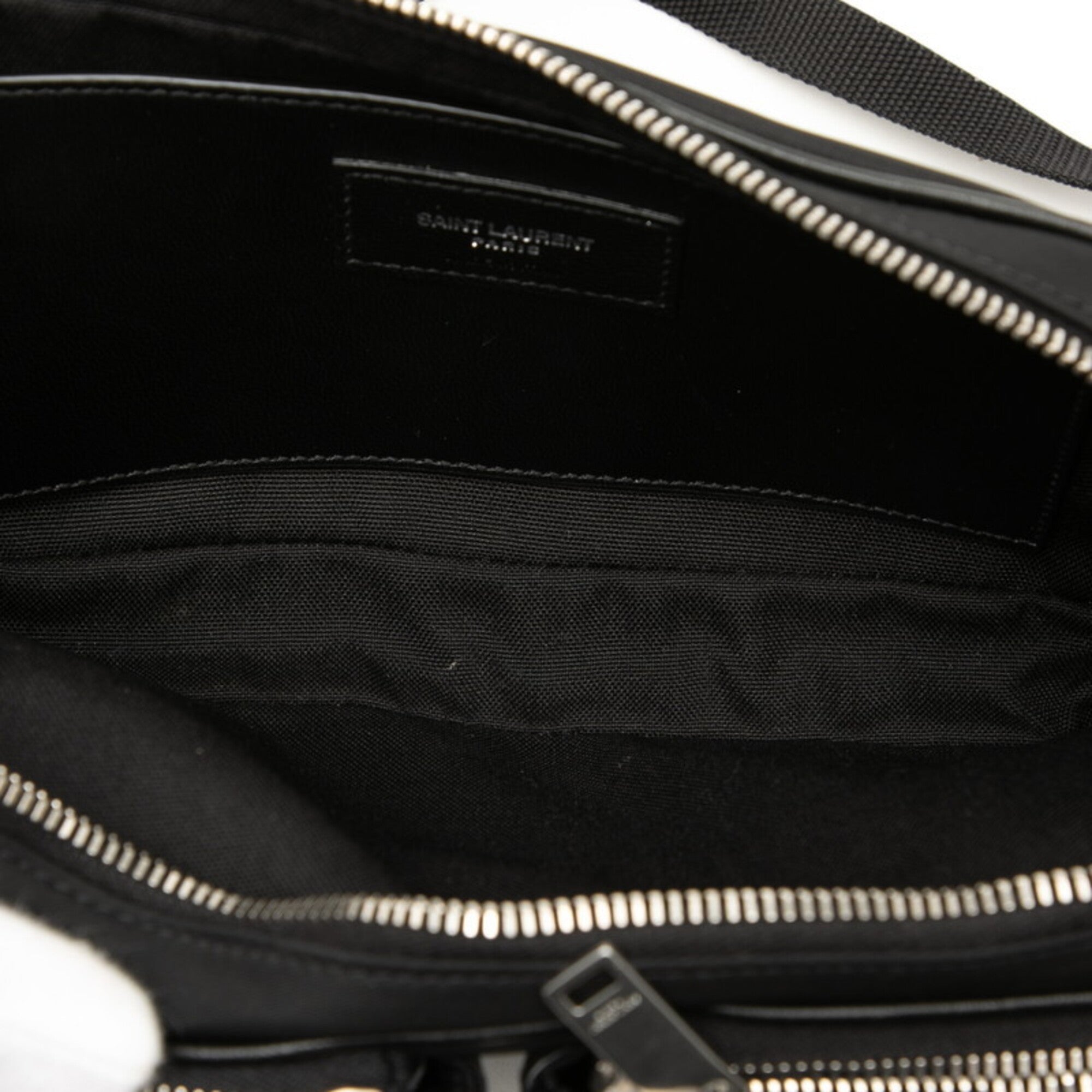 Saint Laurent Black Nylon Patent Leather Shoulder Bag (Pre-Owned)