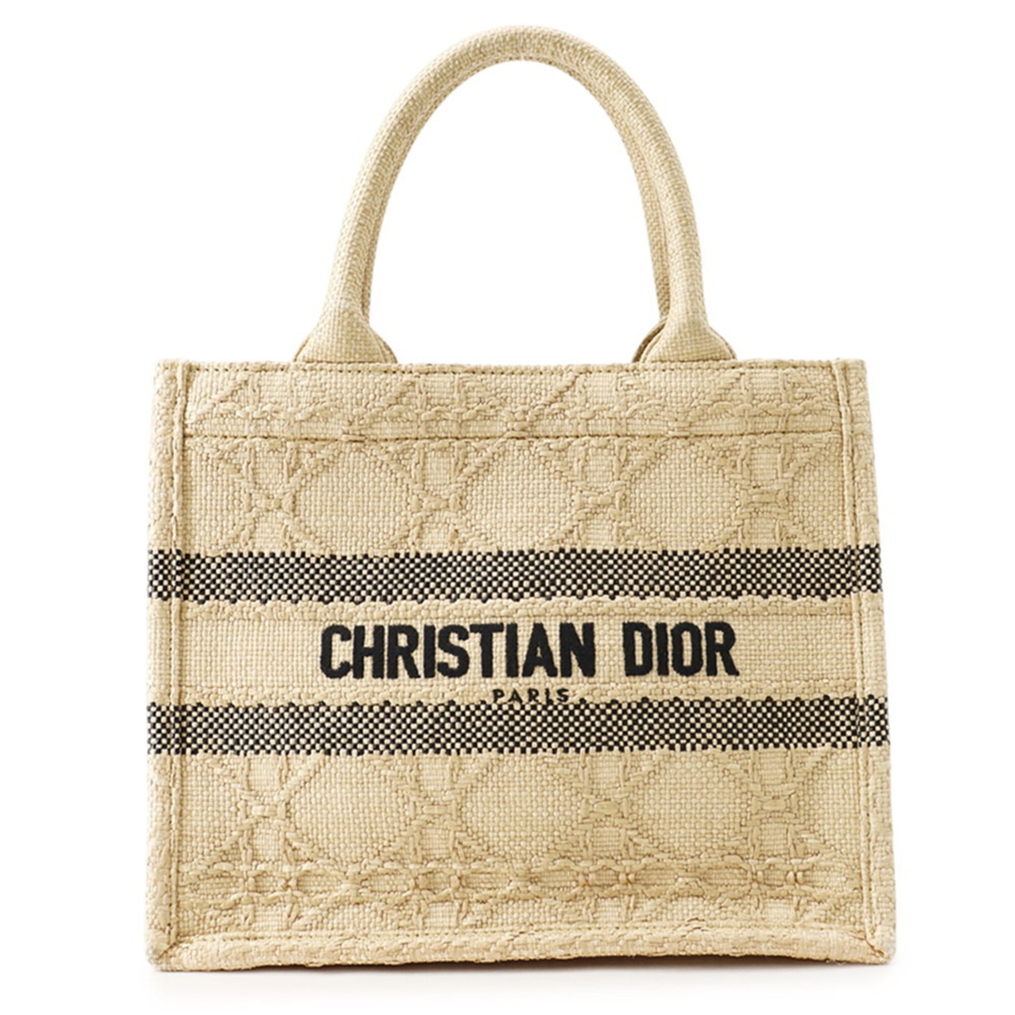 Christian Dior Beige Raffia Tote Bag (Pre-Owned)