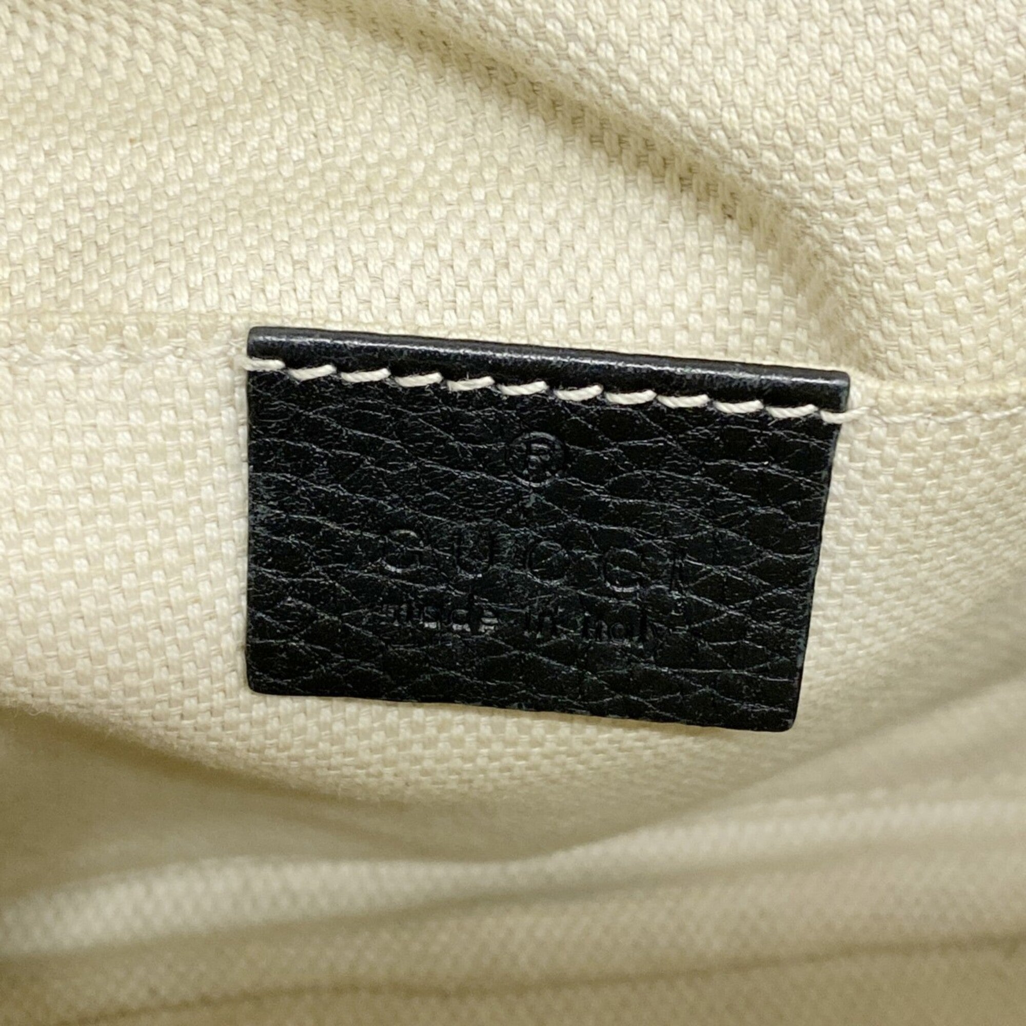 Gucci Black Leather Shoulder Bag (Pre-Owned)