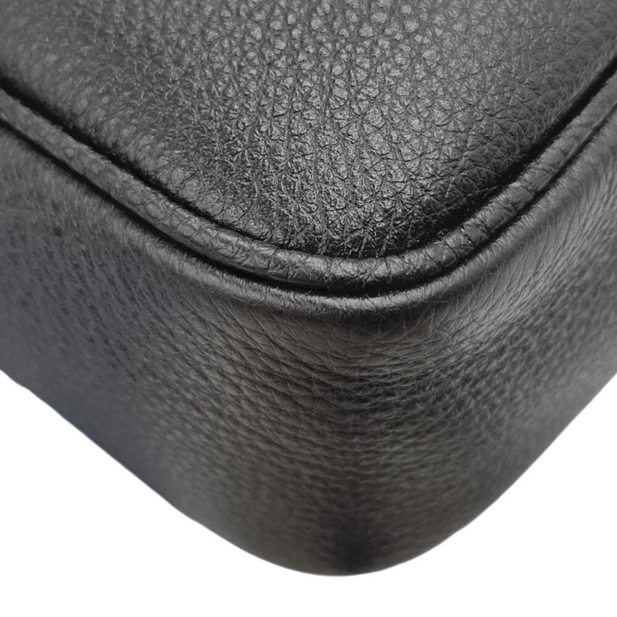 Prada Black Leather Shoulder Bag (Pre-Owned)