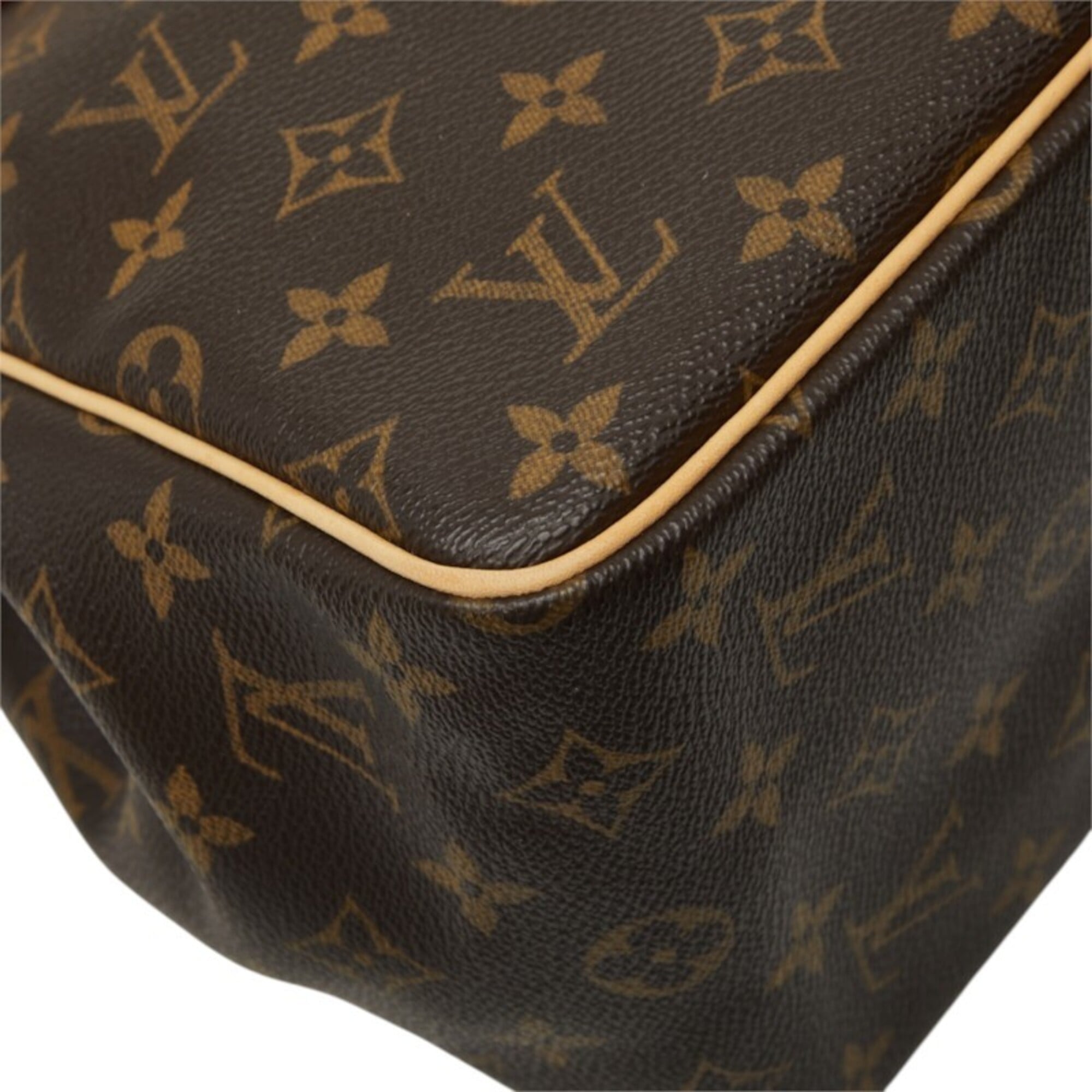 Louis Vuitton Brown Pvc Leather Handbag (Pre-Owned)