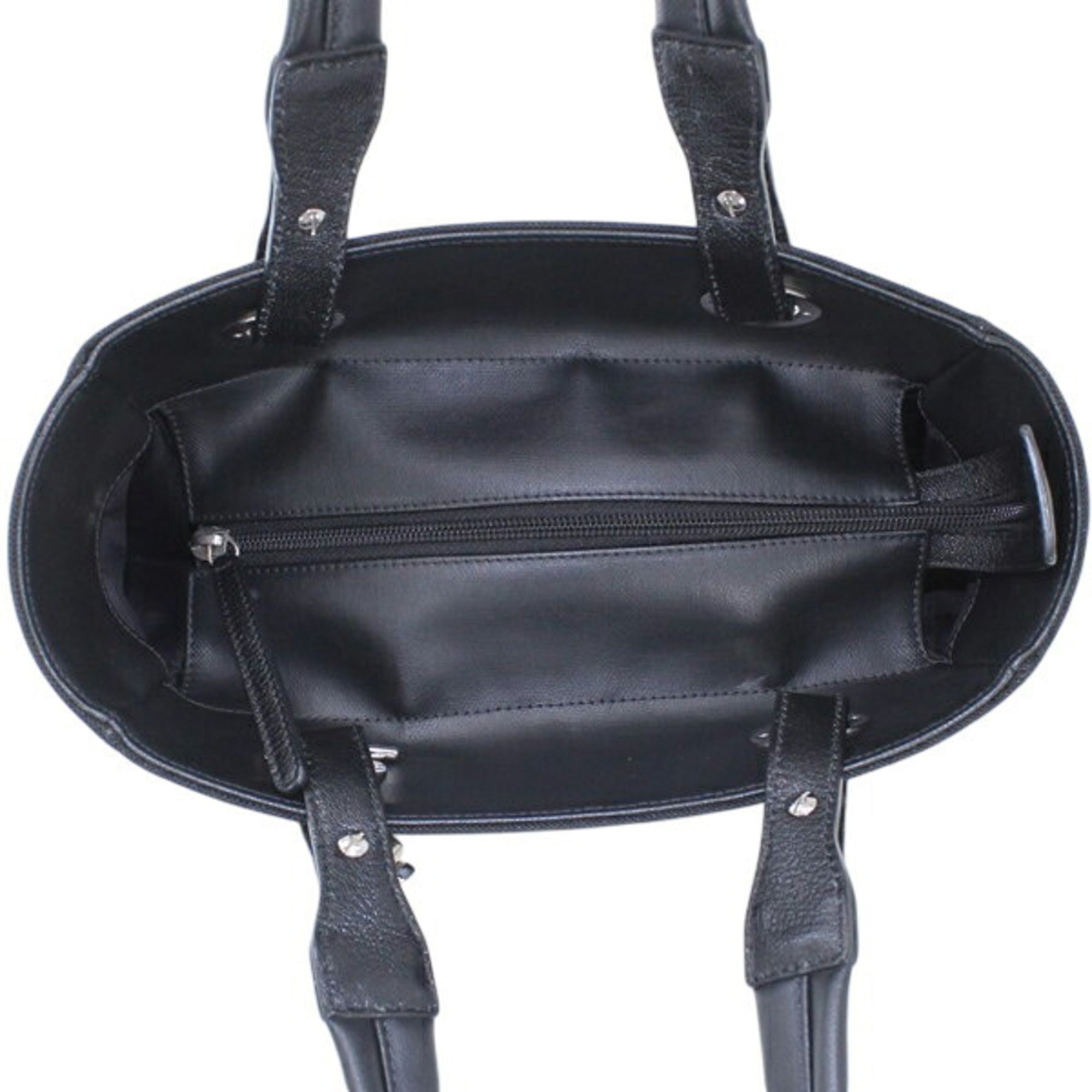 Chanel Black Pvc Leather Tote Bag (Pre-Owned)