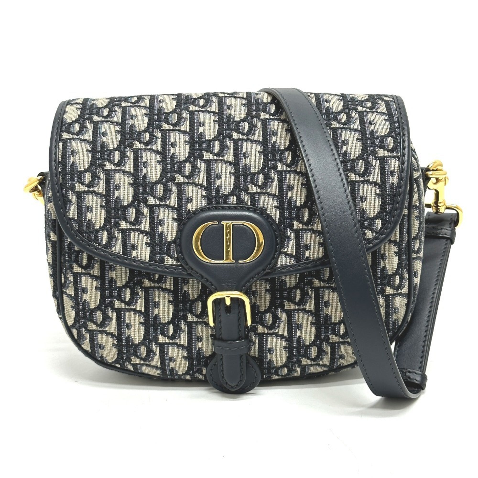 Christian Dior Gray Leather Shoulder Bag (Pre-Owned)