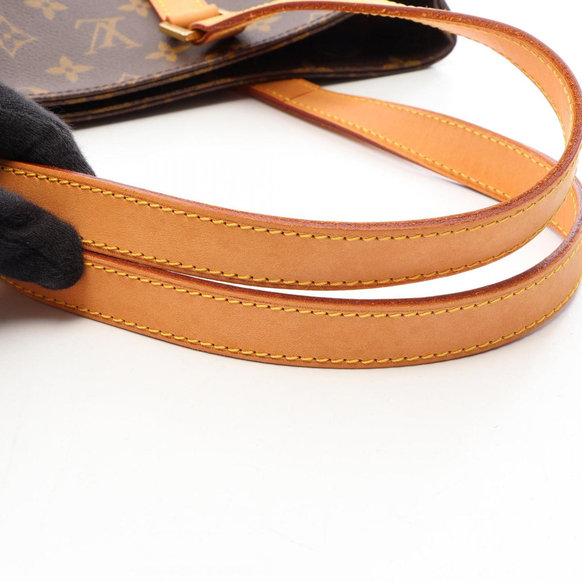 Louis Vuitton Brown Monogram Coated Canvas Handbag Tote Bag (Pre-Owned)