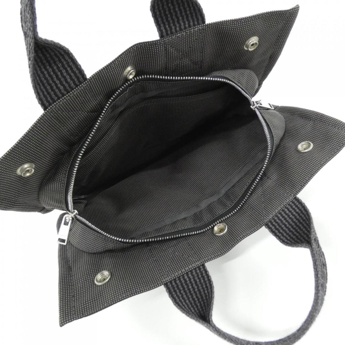 Hermes Black Canvas Handbag (Pre-Owned)