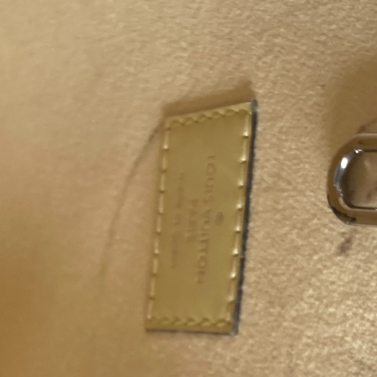 Louis Vuitton Yellow Leather Tote Bag (Pre-Owned)