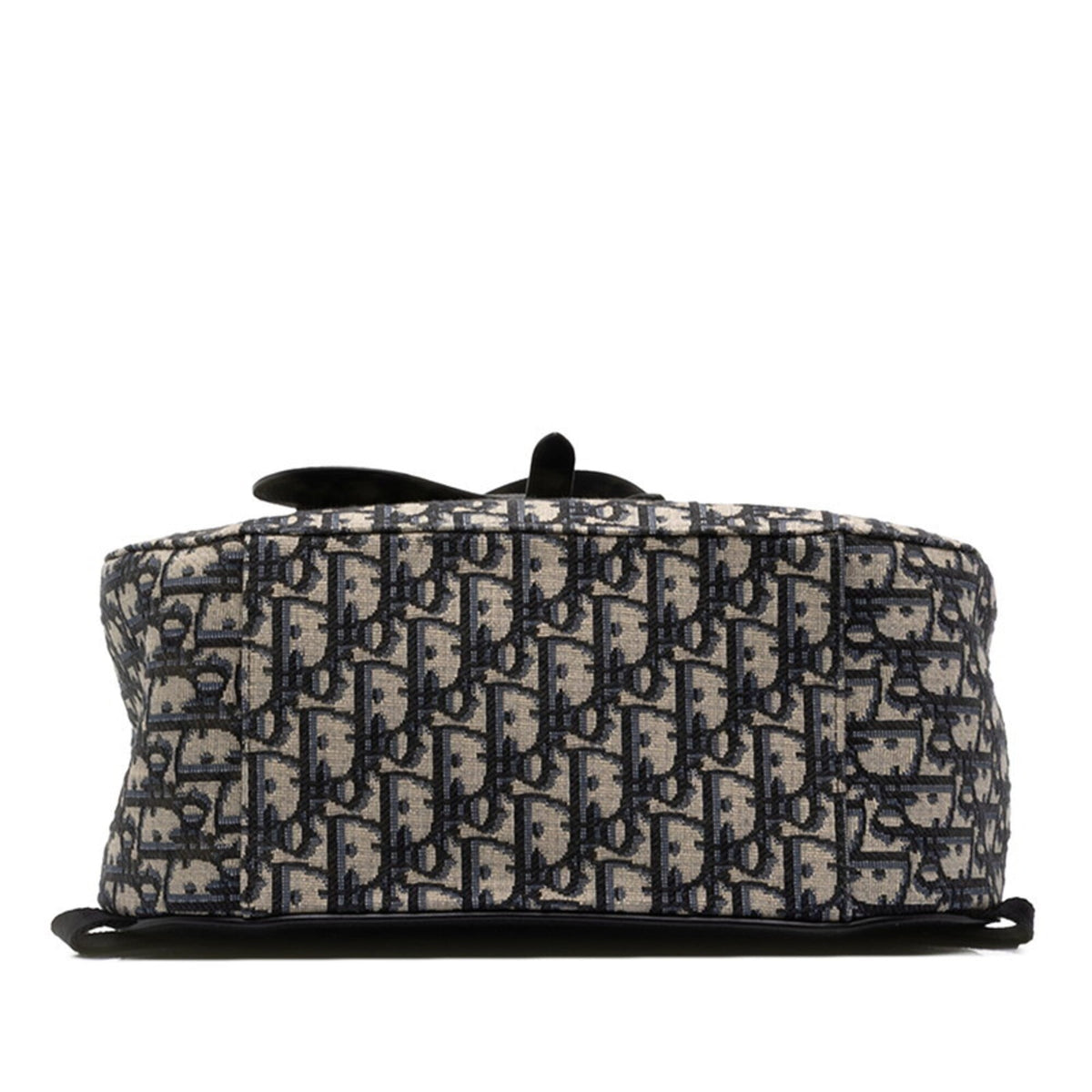 Christian Dior Beige Black Canvas Leather Backpack (Pre-Owned)