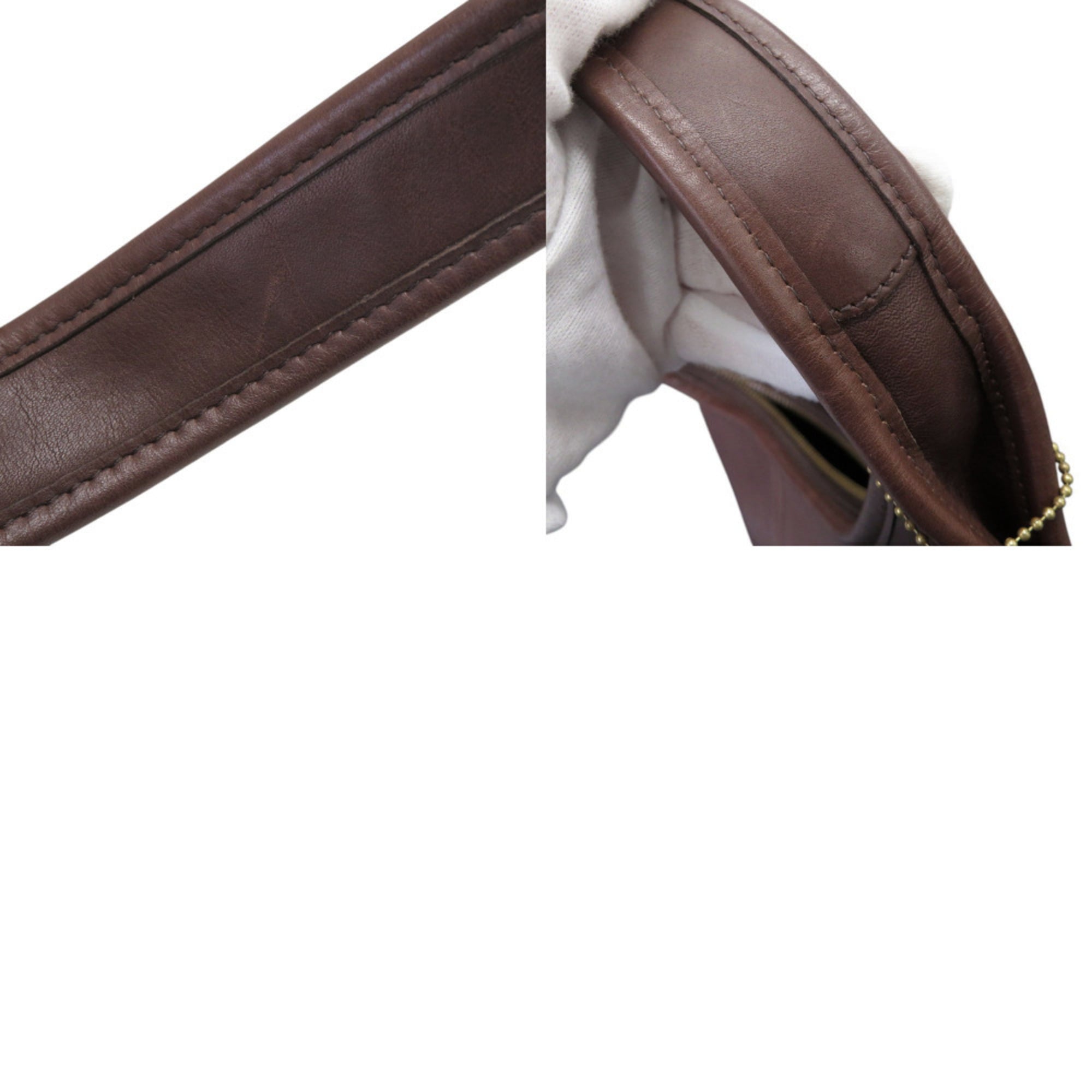 Coach Brown Leather Shoulder Bag (Pre-Owned)