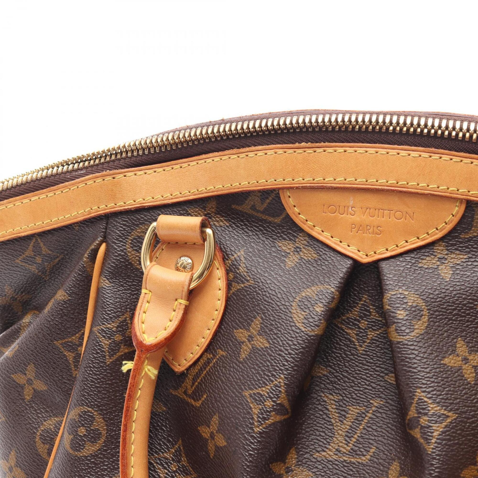 Louis Vuitton Brown Coated Canvas Leather Monogram Handbag (Pre-Owned)