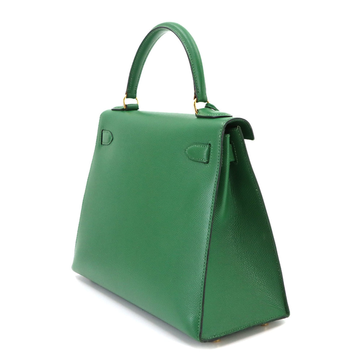 Hermes Vert Bengal Courchevel Leather Handbag (Pre-Owned)