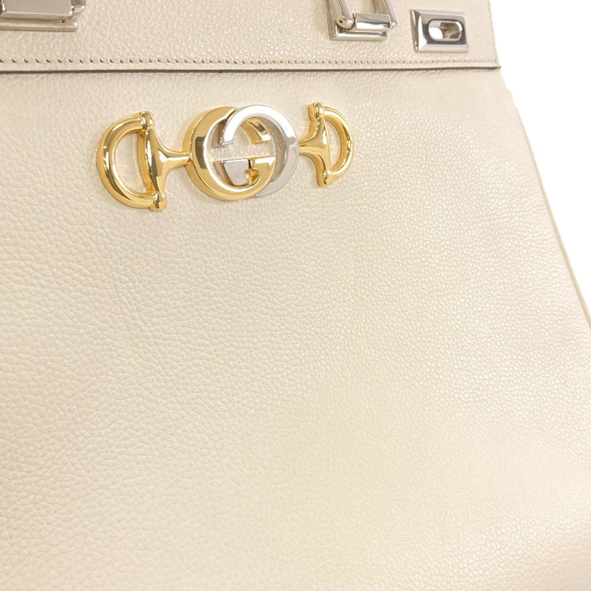Gucci White Leather Handbag (Pre-Owned)
