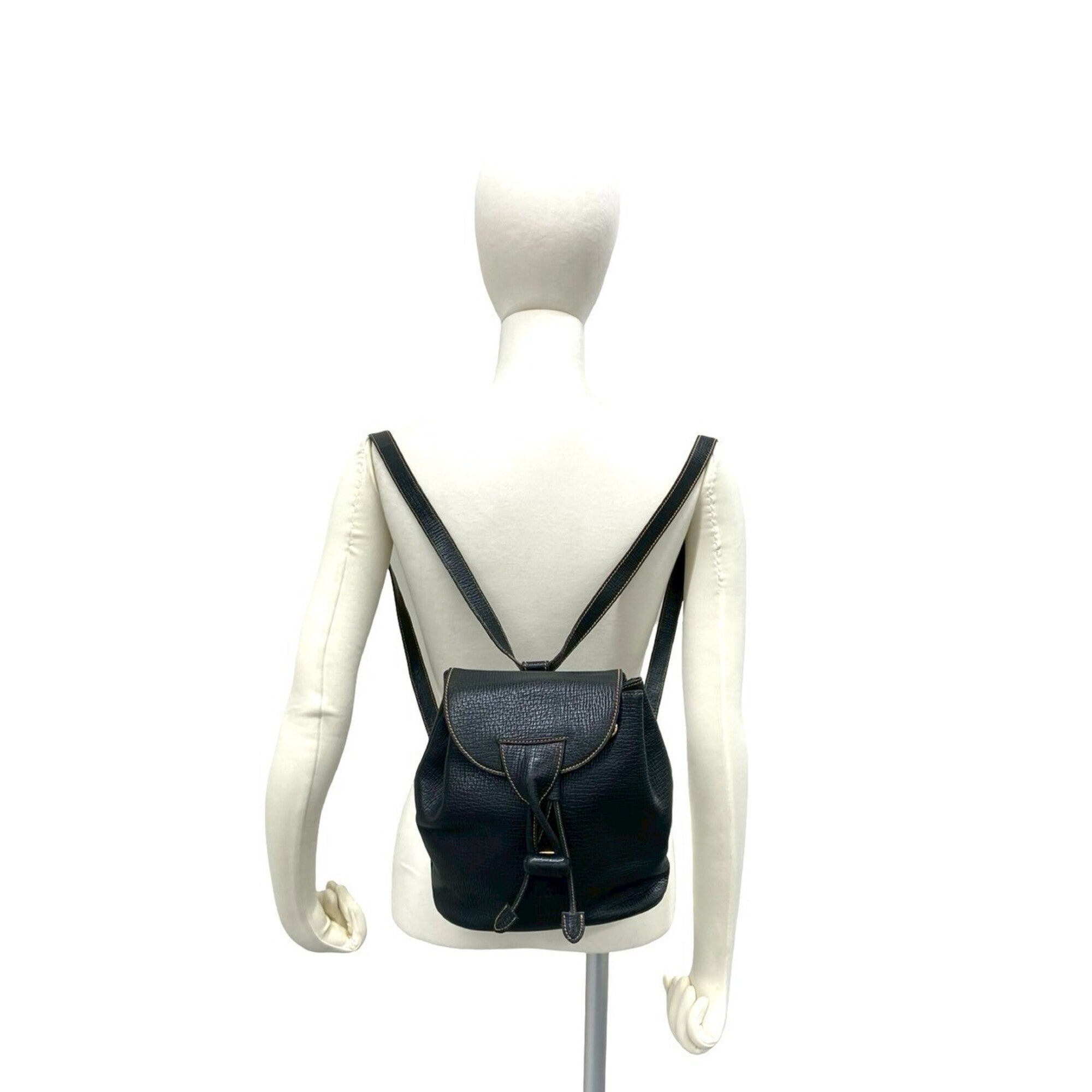 Loewe Black Leather Backpack (Pre-Owned)