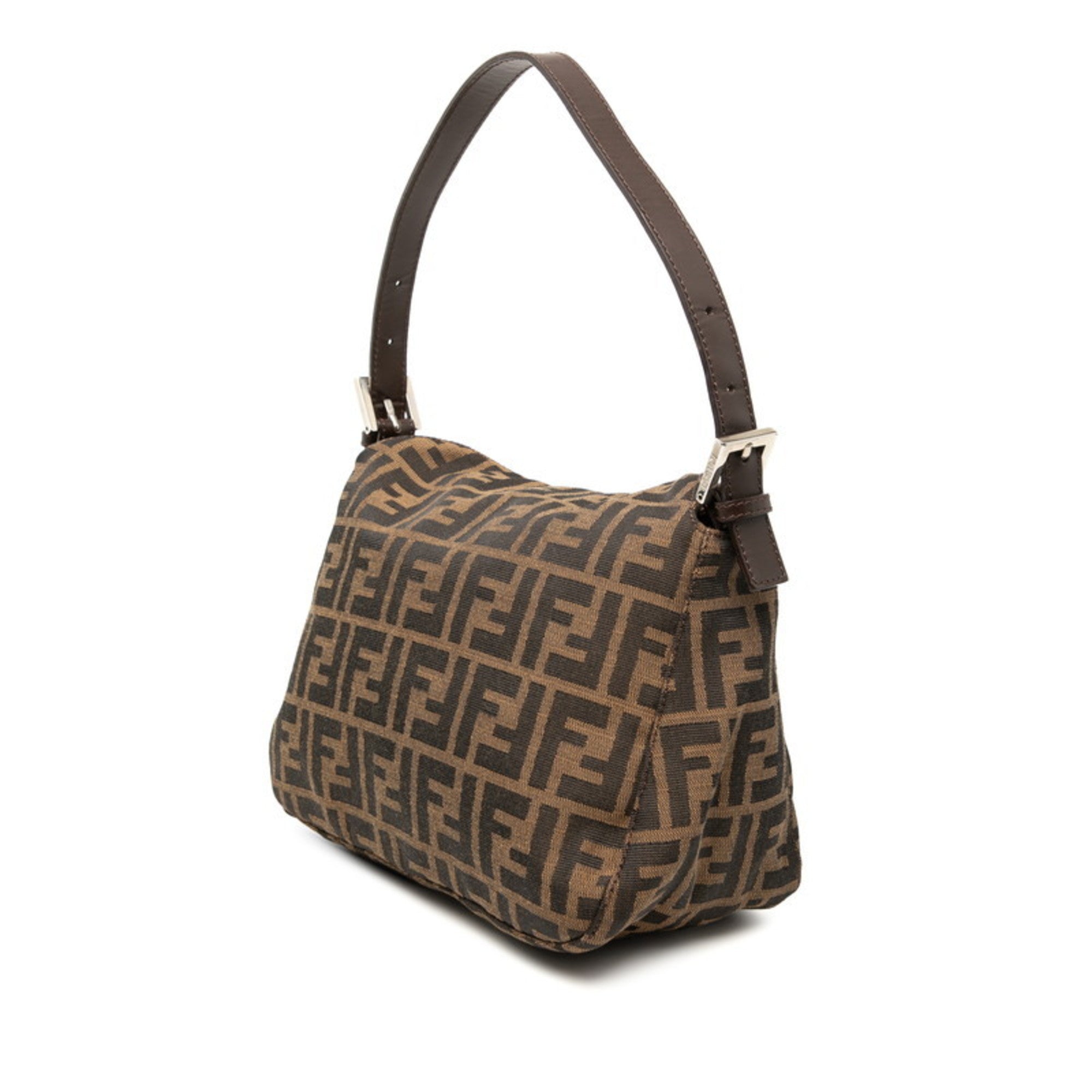 Fendi Brown Zucca Shoulder Bag (Pre-Owned)