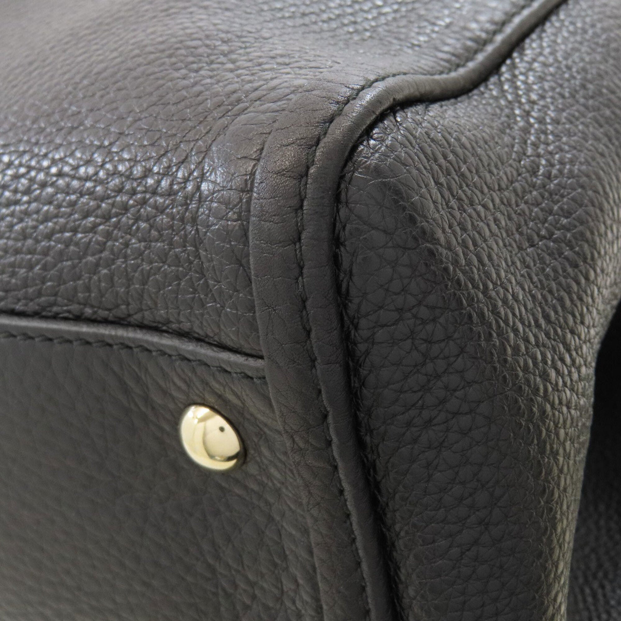 Gucci Black Leather Tote Bag (Pre-Owned)