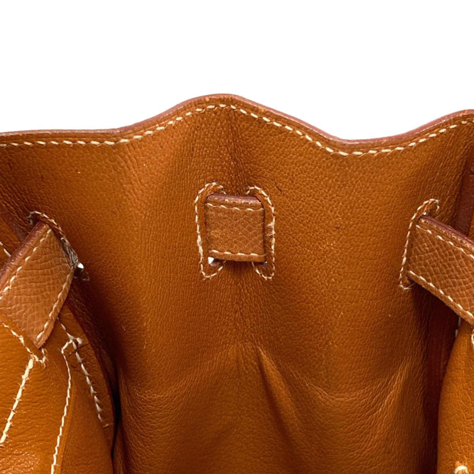 Hermes Gold Courchevel Leather Handbag (Pre-Owned)