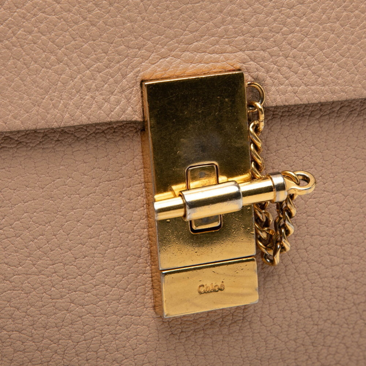 Chloé Pink Beige Leather Shoulder Bag (Pre-Owned)