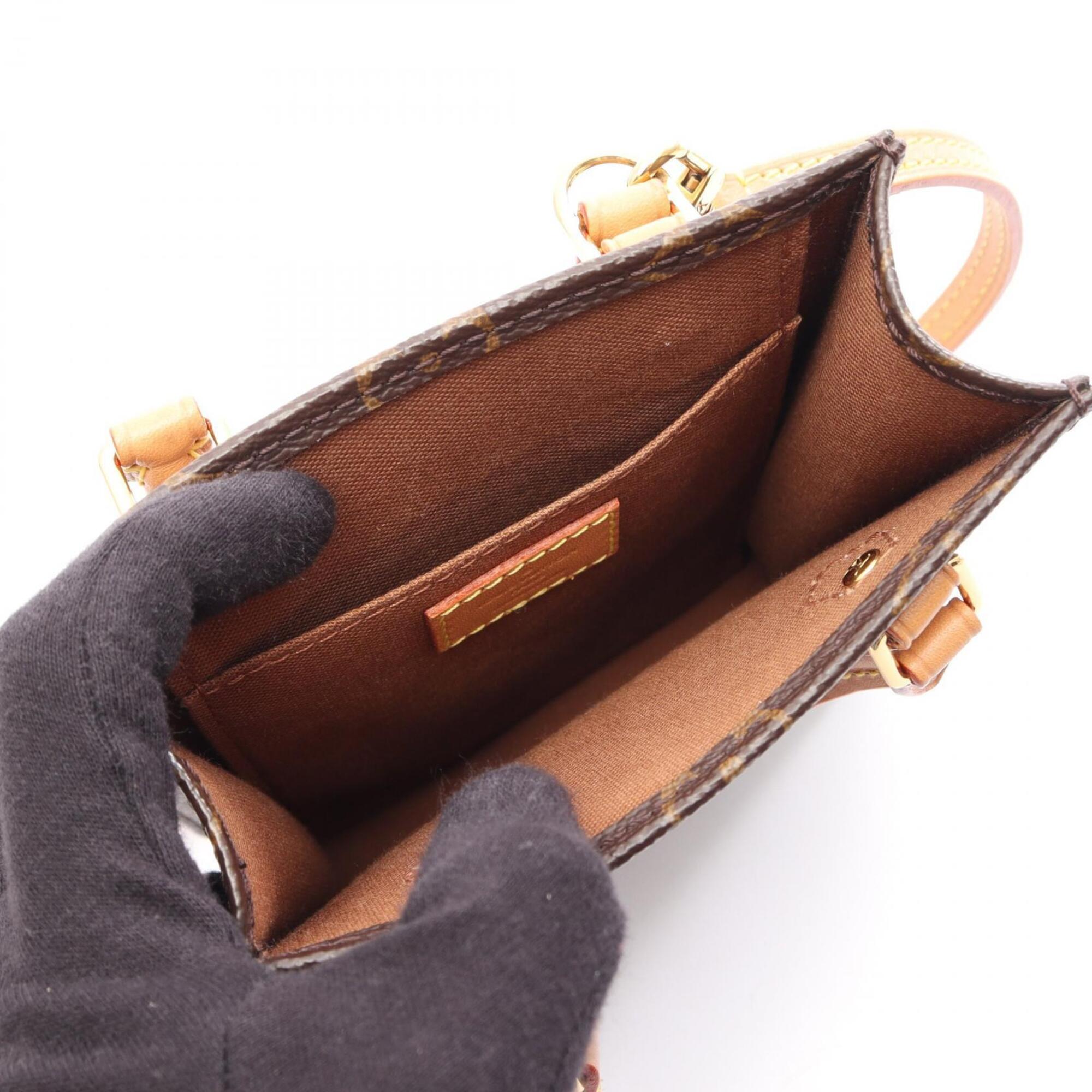 Louis Vuitton Brown Coated Canvas Leather Handbag (Pre-Owned)