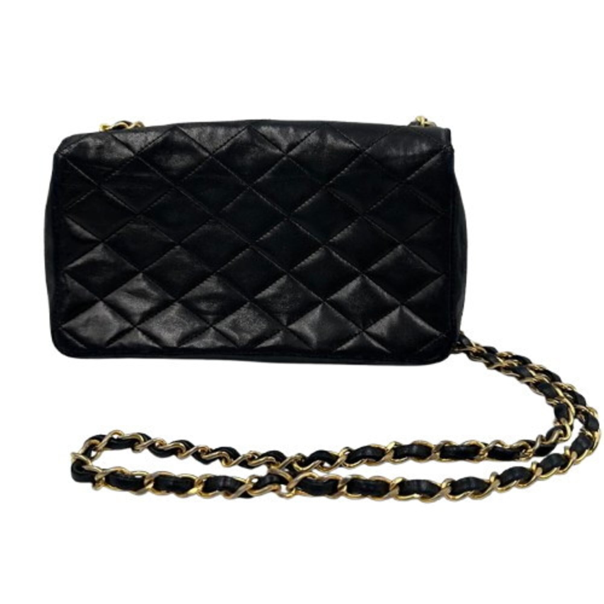 Chanel Black Leather Shoulder Bag (Pre-Owned)