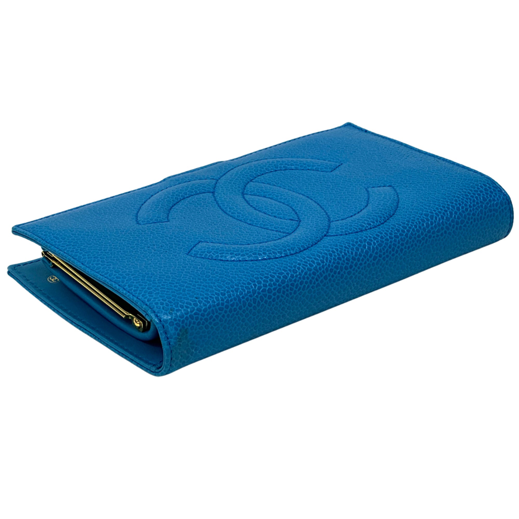Chanel Blue Grained Calfskin (Pre-Owned)