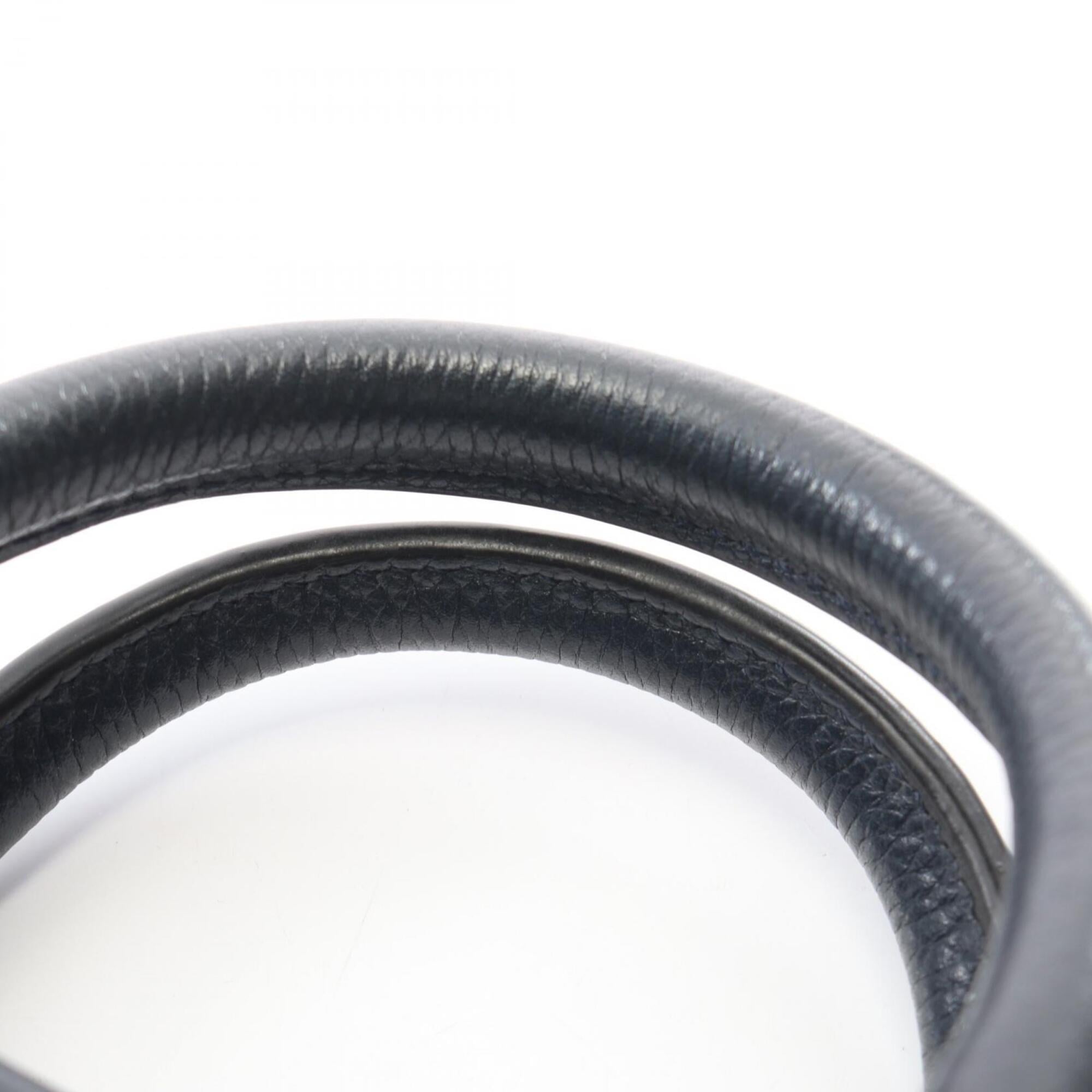 Loewe Blue Navy Leather Handbag (Pre-Owned)