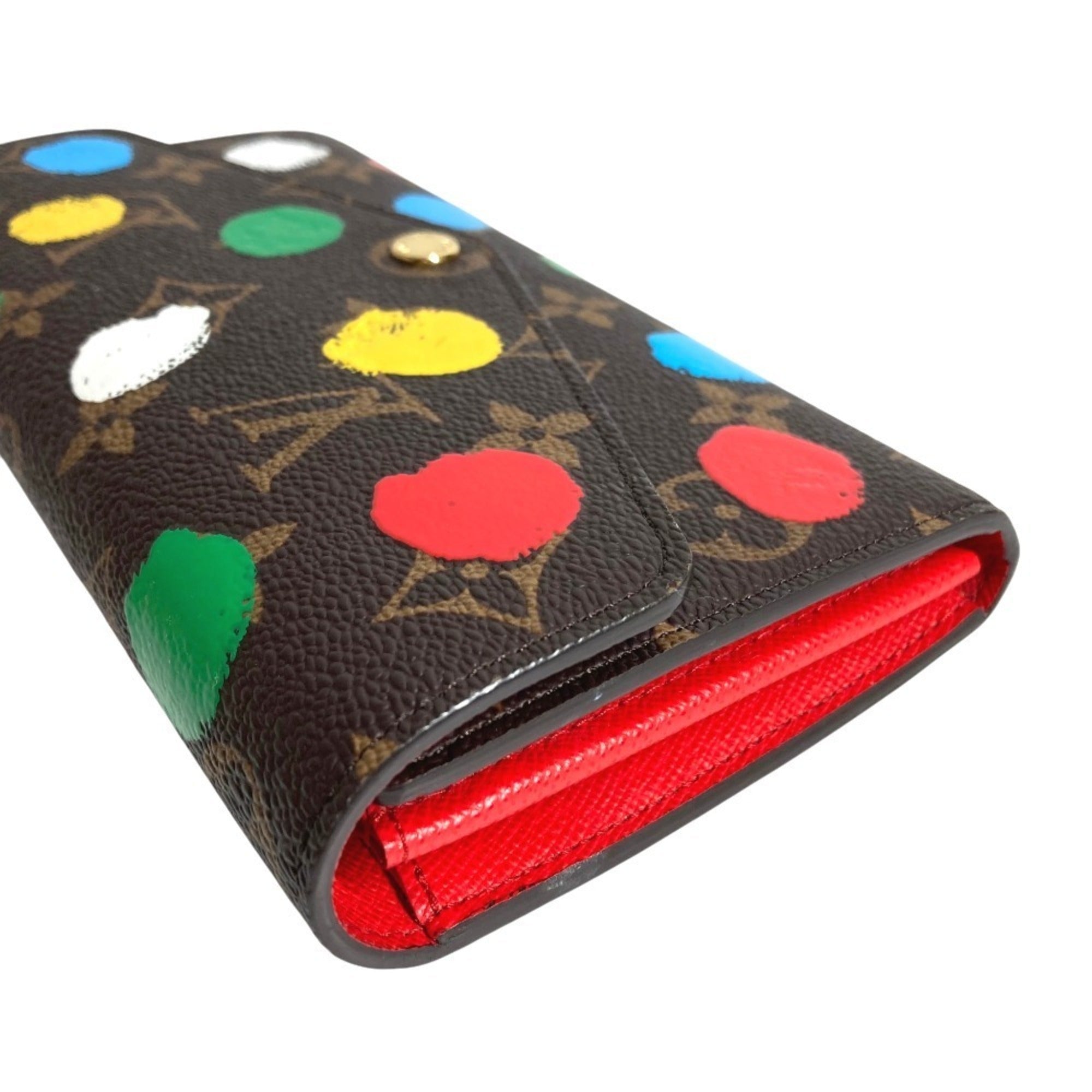 Louis Vuitton Brown Multi-Color Monogram Canvas Long Wallet (Bi-Fold) (Pre-Owned)