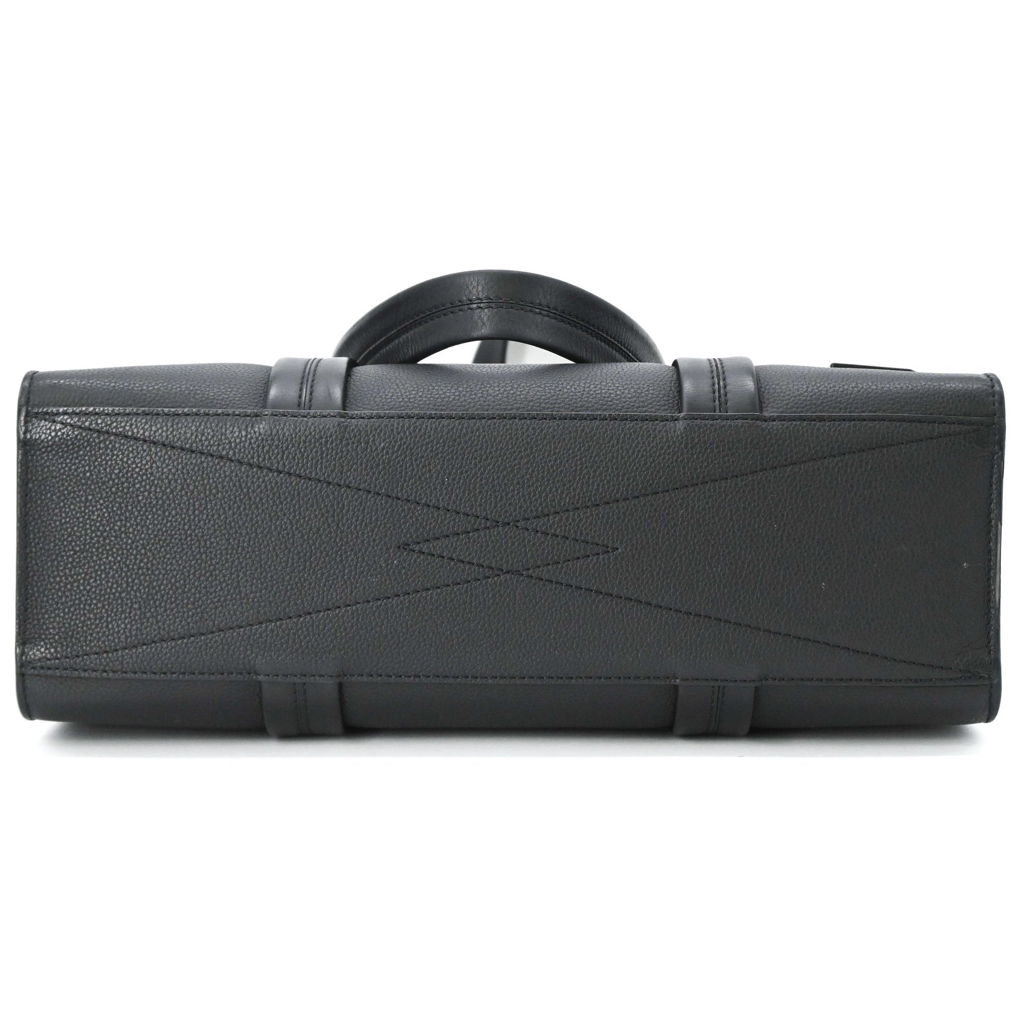 Louis Vuitton Black Leather Tote Bag (Pre-Owned)