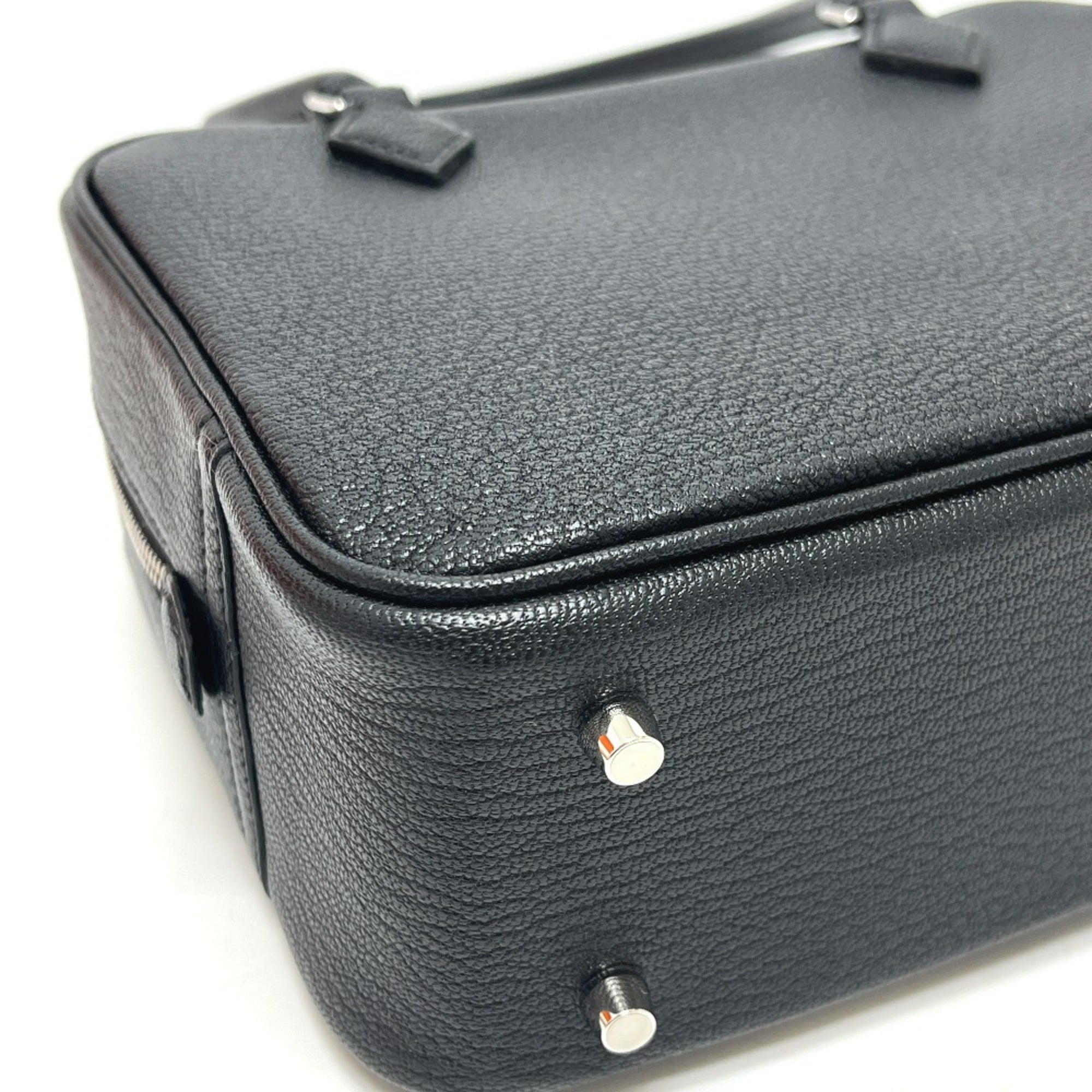 Hermes Black Chevre Myzore Leather Handbag (Pre-Owned)