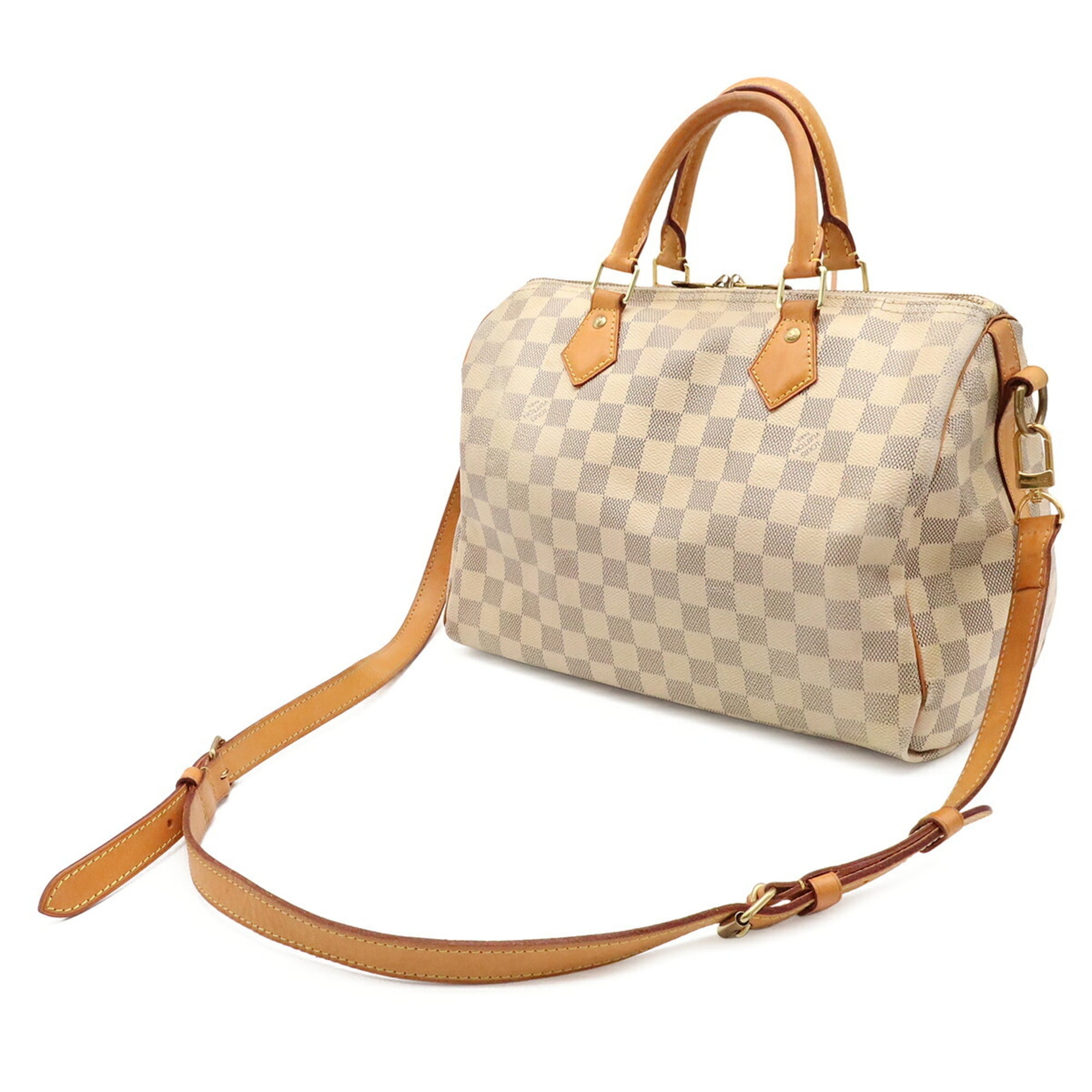 Louis Vuitton Damier Azur Ivory White Damier Azur Handbag Shoulder Bag (Pre-Owned)