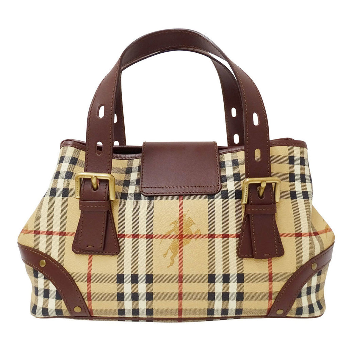 Burberry Beige Pvc Handbag (Pre-Owned)