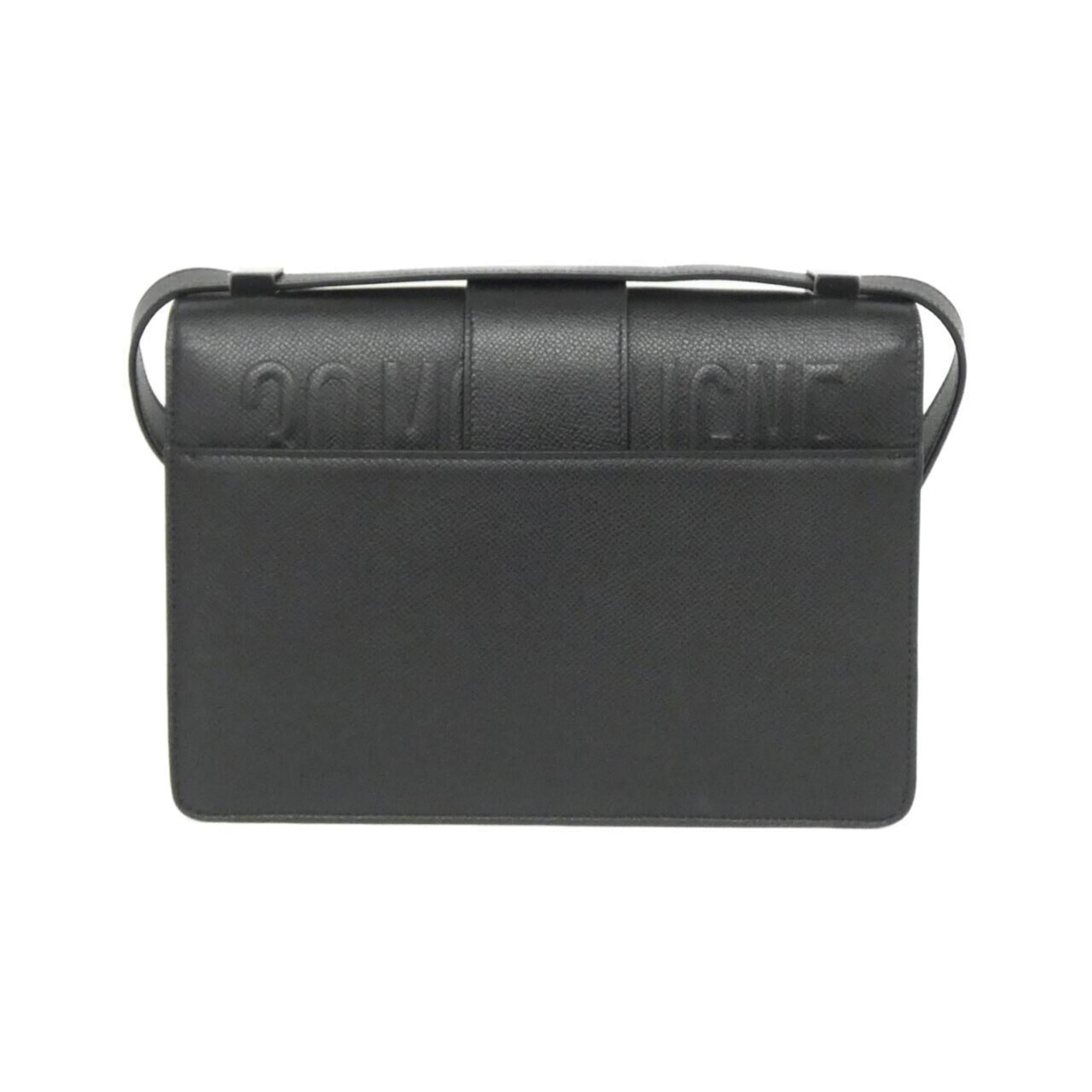 Christian Dior Black Leather Shoulder Bag (Pre-Owned)