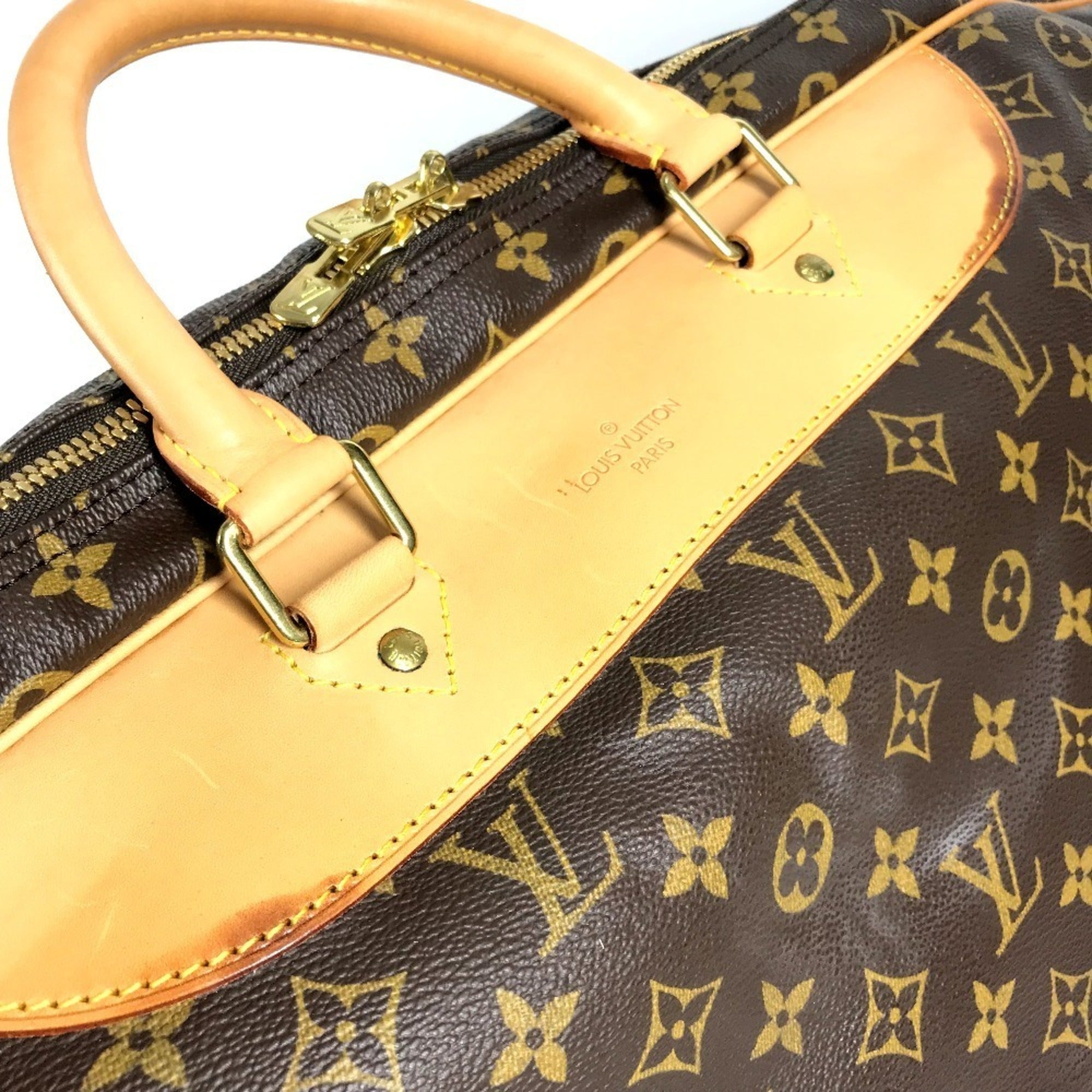 Louis Vuitton Brown Monogram Boston Bag Handbag (Pre-Owned)