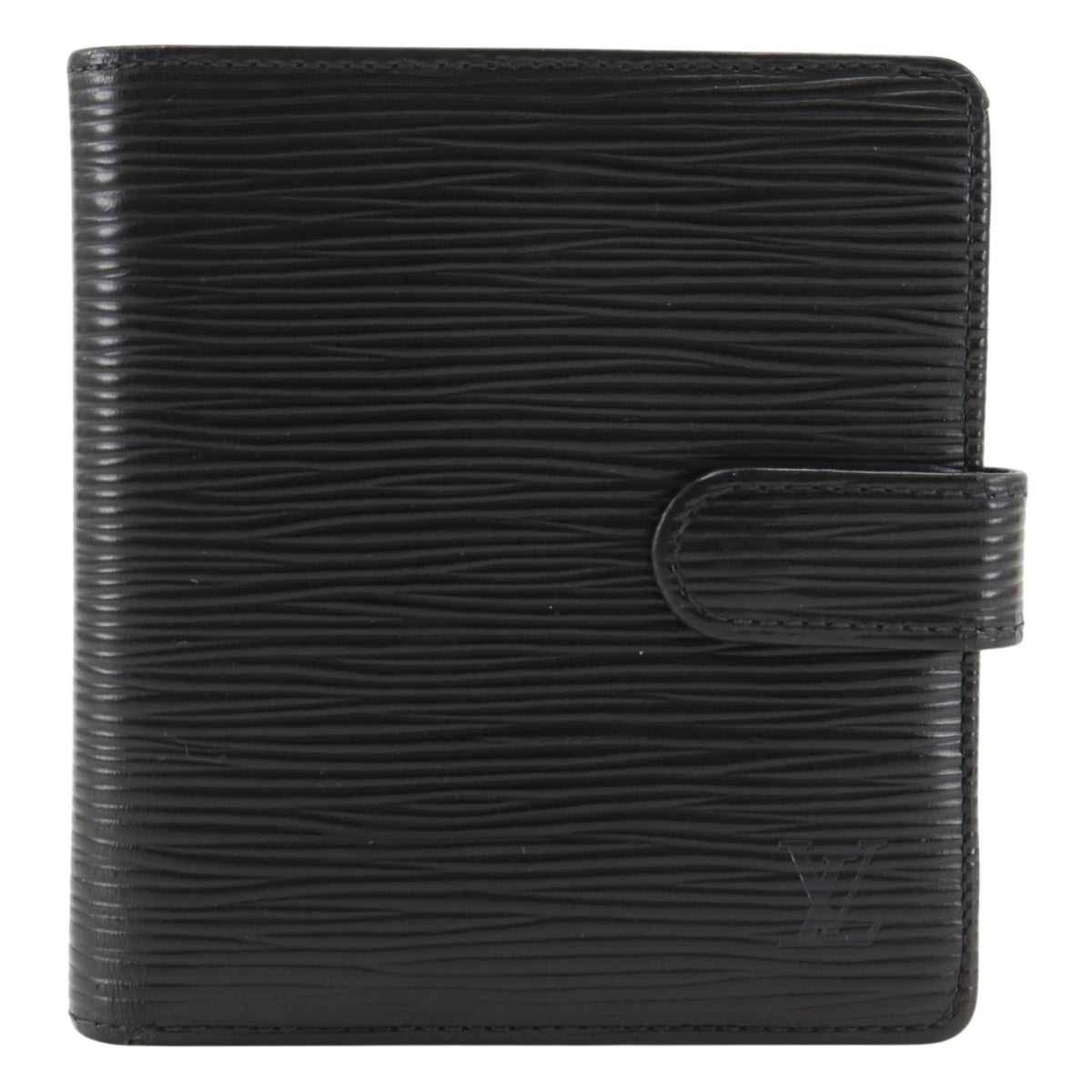 Louis Vuitton Black Noir Epi Leather Wallet (Bi-Fold) (Pre-Owned)