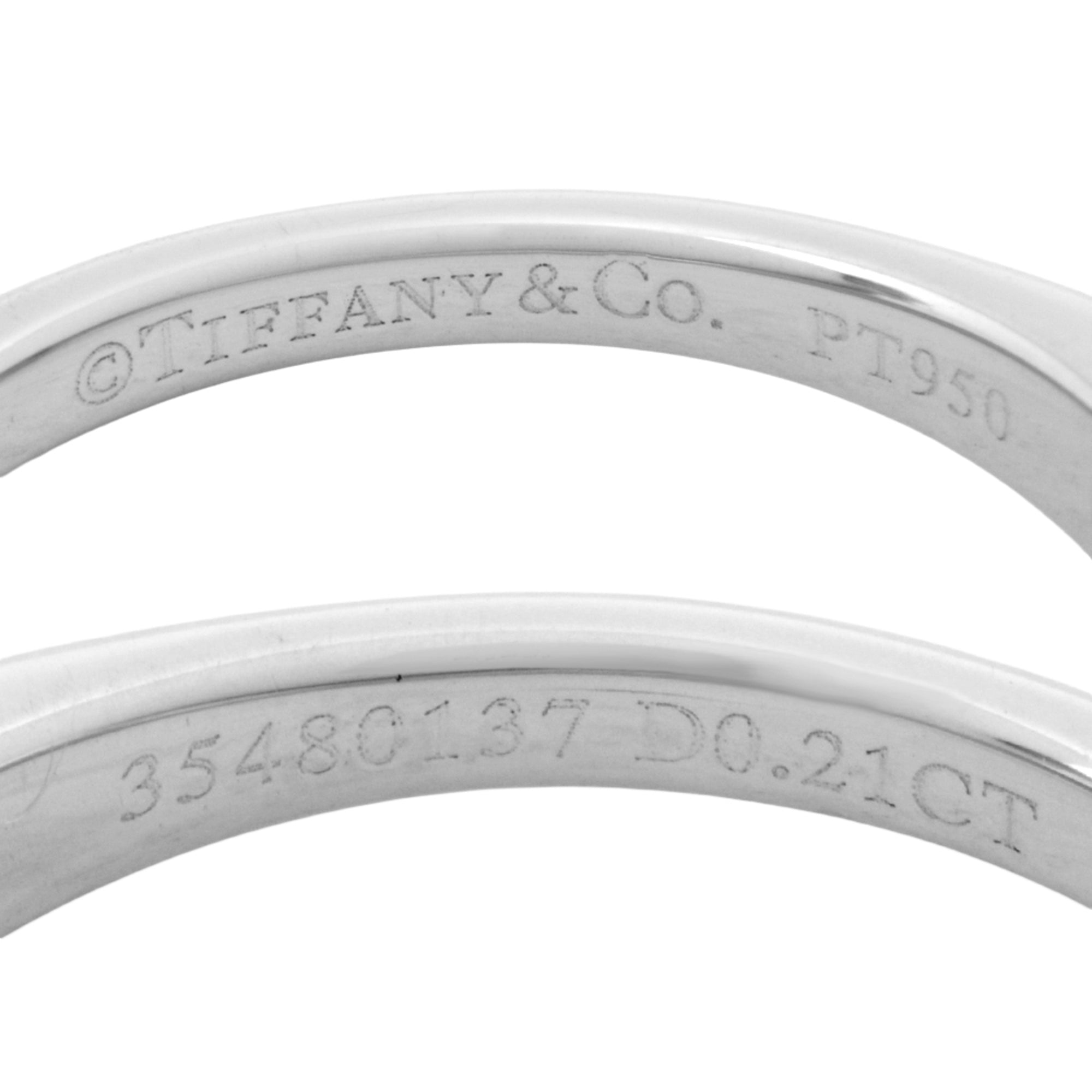 Tiffany Platinum 950 Band Ring (Pre-Owned)