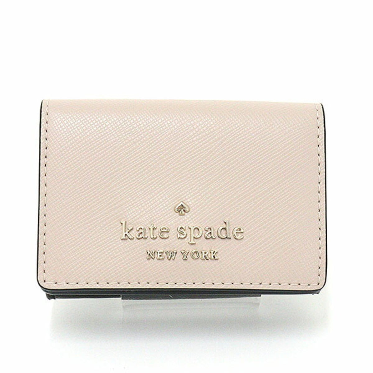 Kate Spade Beige Multi-Color Pvc Leather Wallet (Tri-Fold) (Pre-Owned)