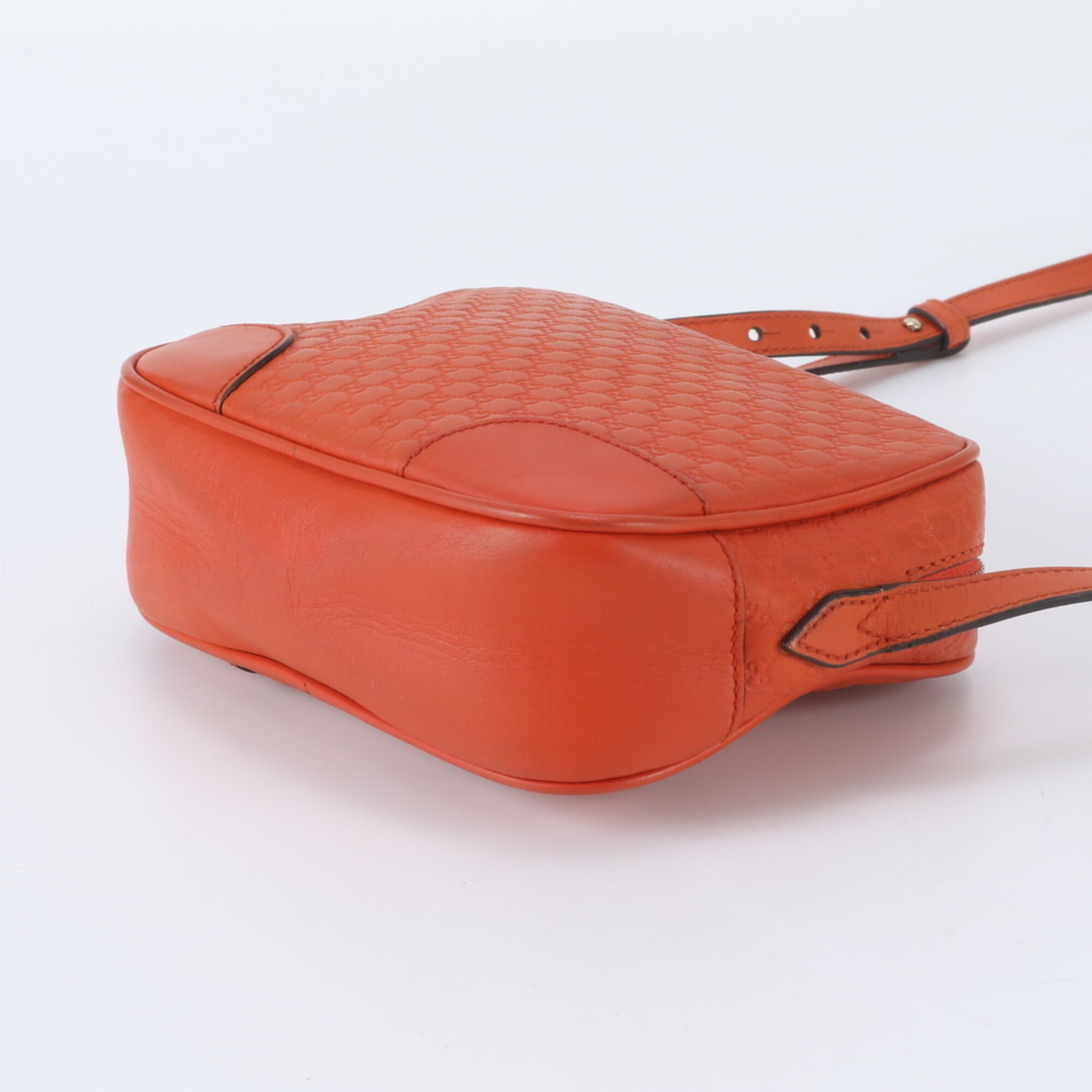 Gucci Guccissima Orange Leather Shoulder Bag (Pre-Owned)