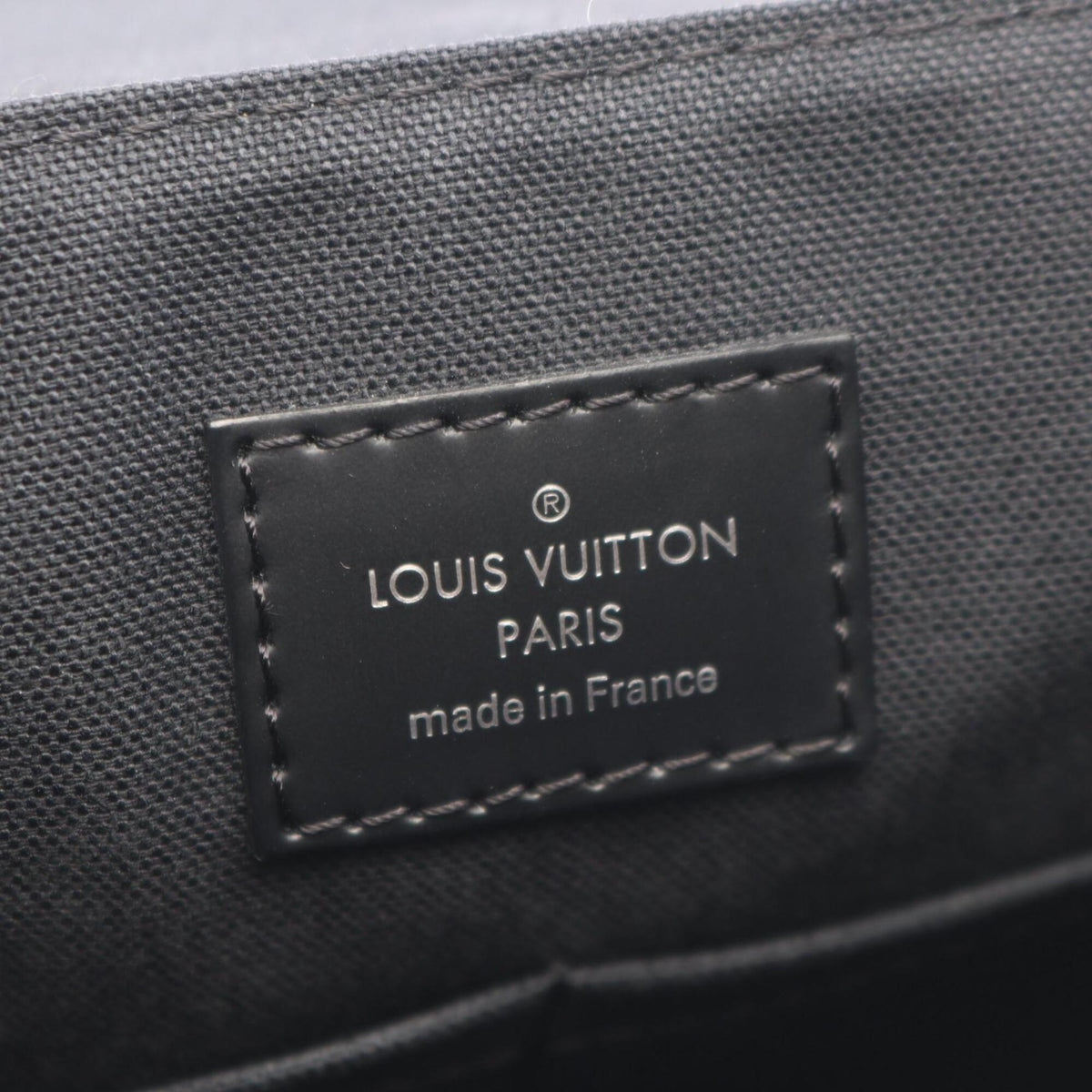 Louis Vuitton Black Damier Graphite Leather Handbag Shoulder Bag (Pre-Owned)