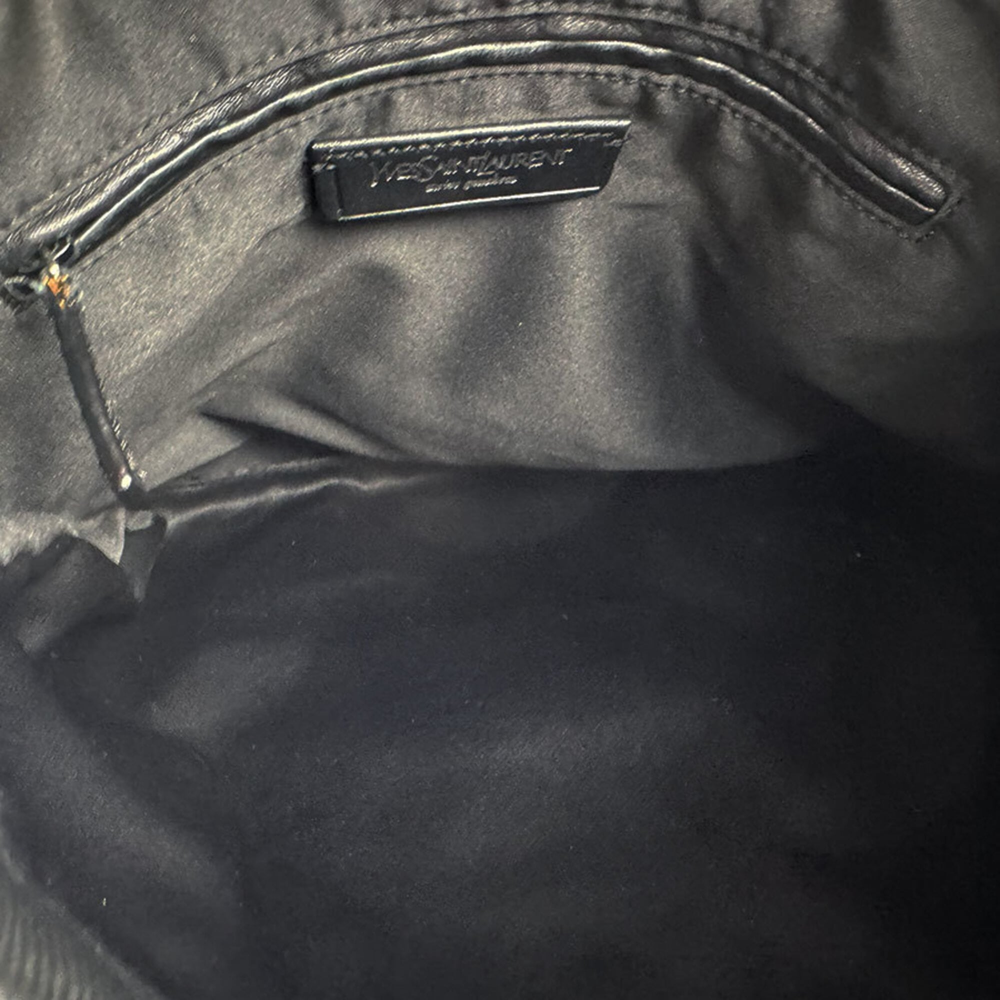 Saint Laurent Black Canvas Handbag (Pre-Owned)