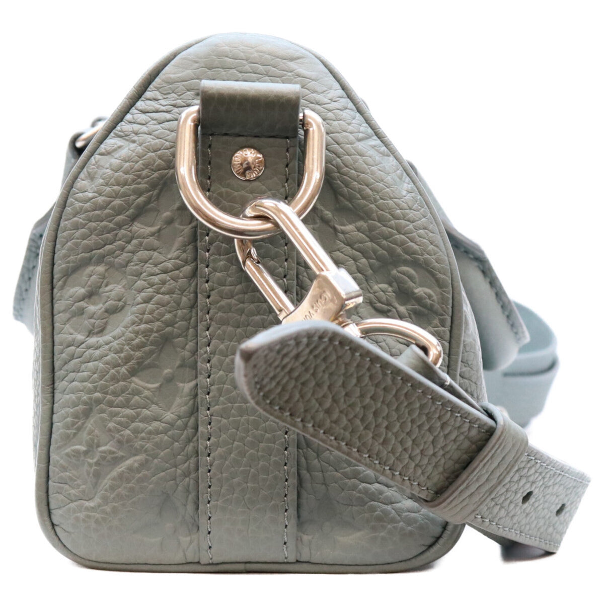 Louis Vuitton Green Leather Boston Bag Shoulder Bag (Pre-Owned)