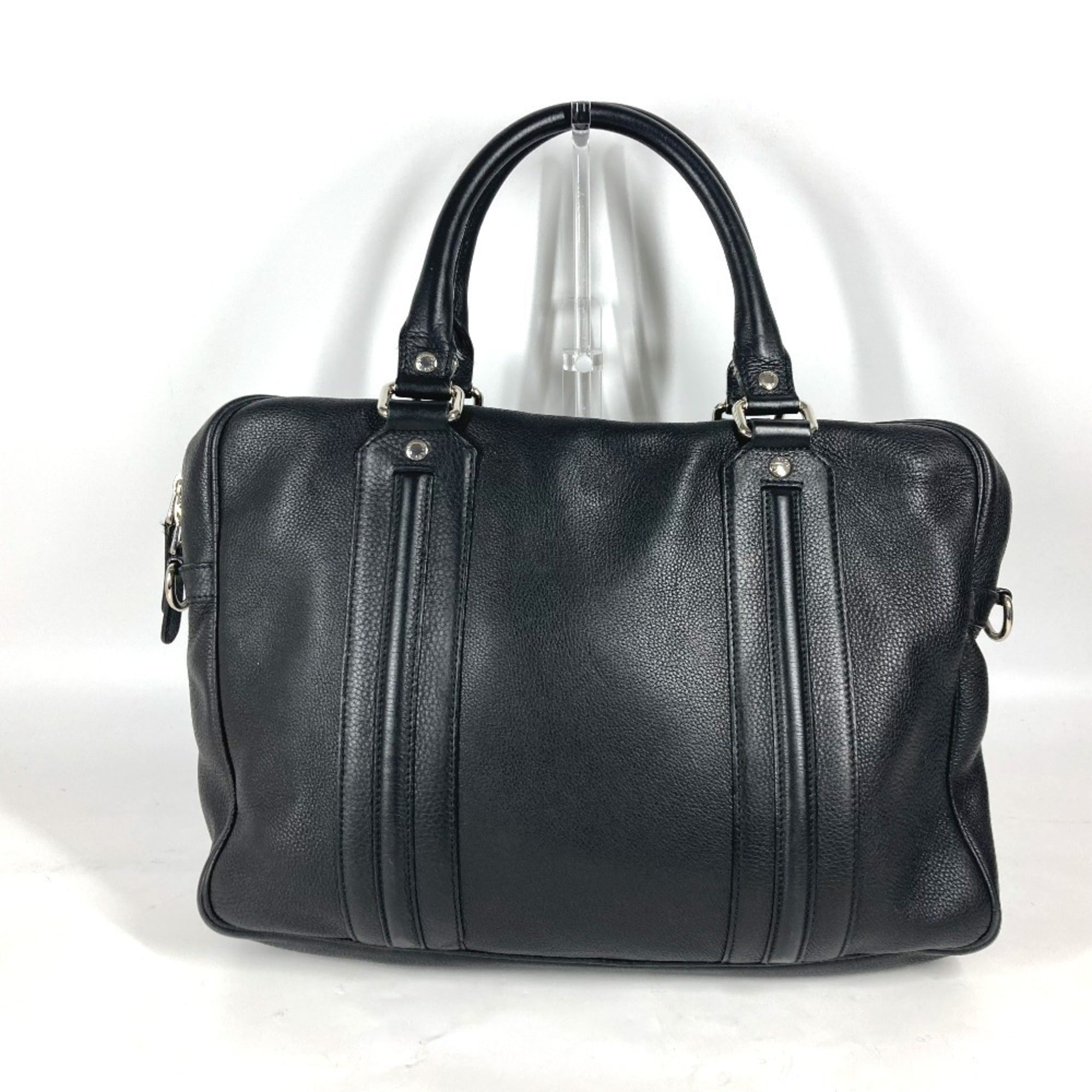 Gucci Black Leather Handbag Shoulder Bag (Pre-Owned)