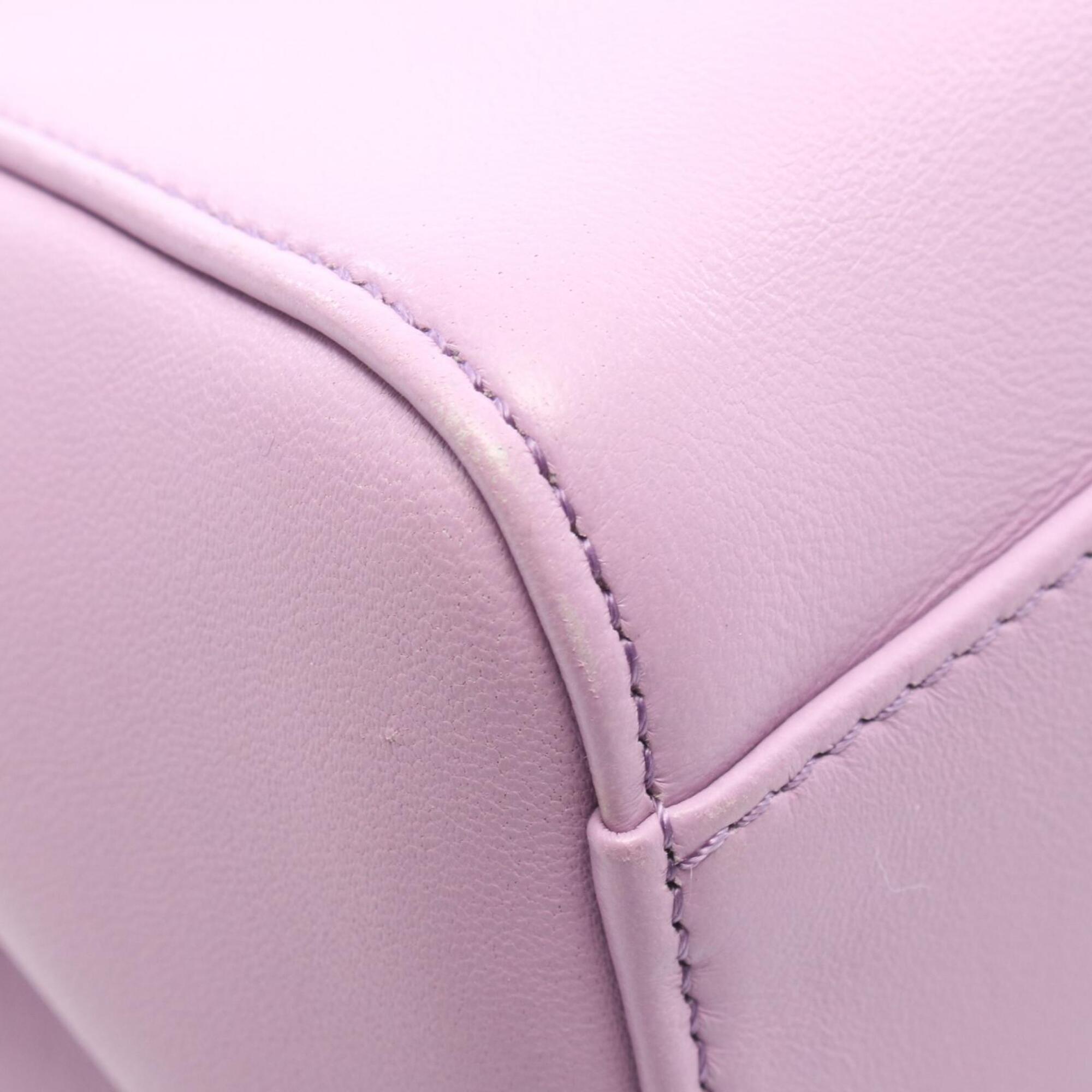 Fendi Purple Leather Handbag (Pre-Owned)
