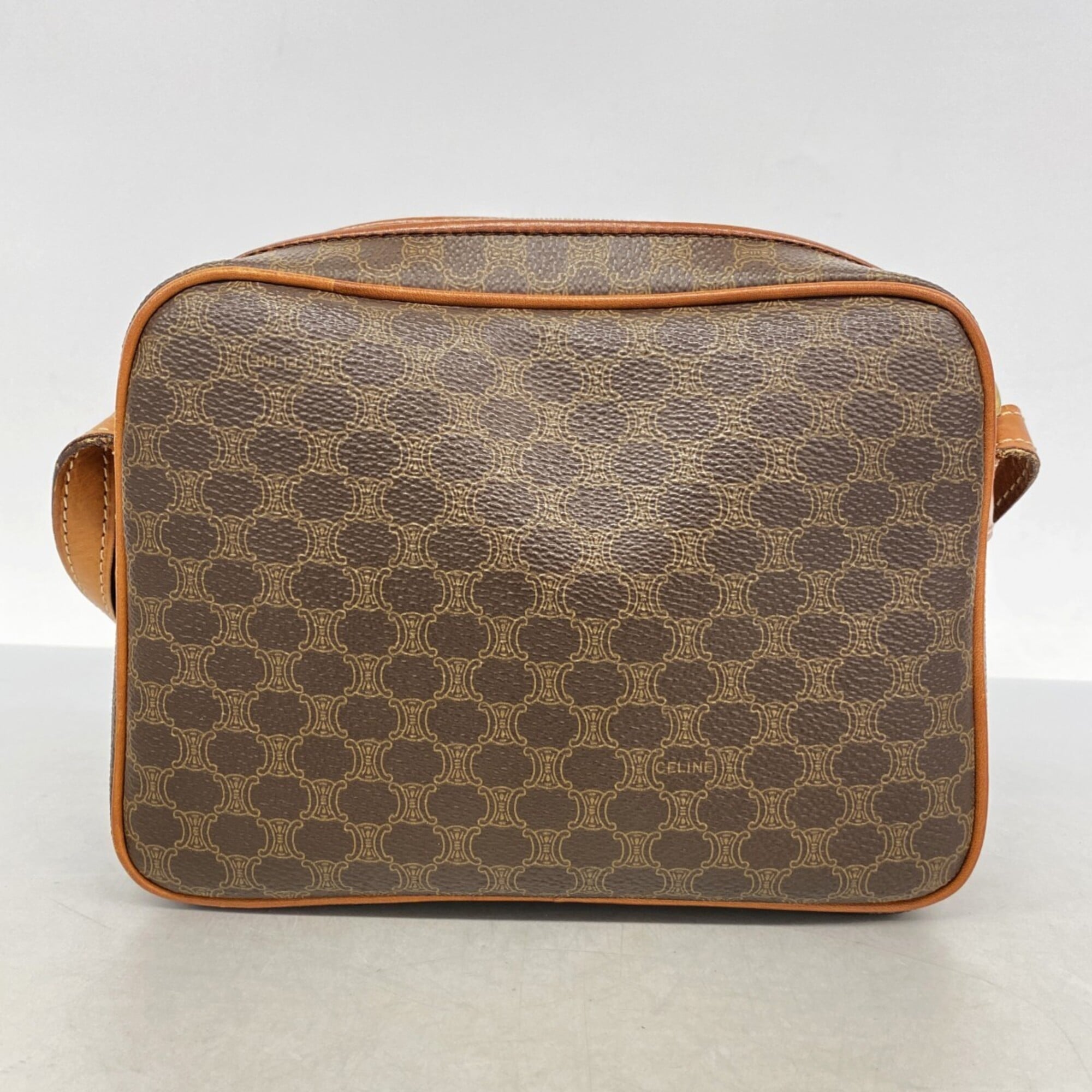 Celine Brown Pvc Shoulder Bag (Pre-Owned)
