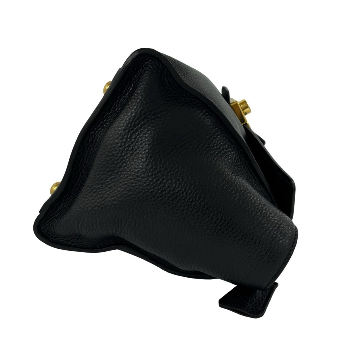 Prada Black Leather Boston Bag Handbag Shoulder Bag (Pre-Owned)