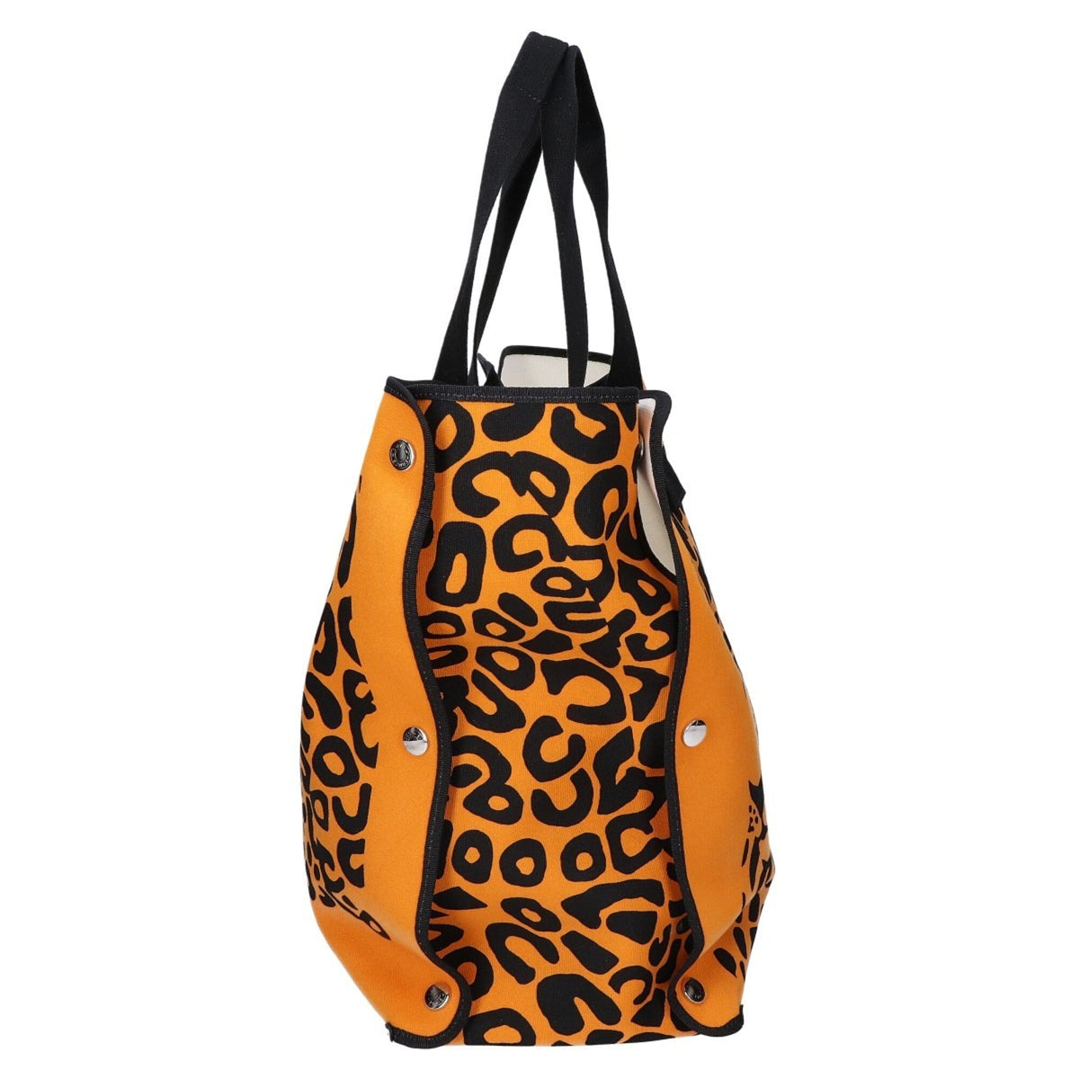 Hermes Orange Canvas Beach Bag Eco-Bag Tote Bag (Pre-Owned)