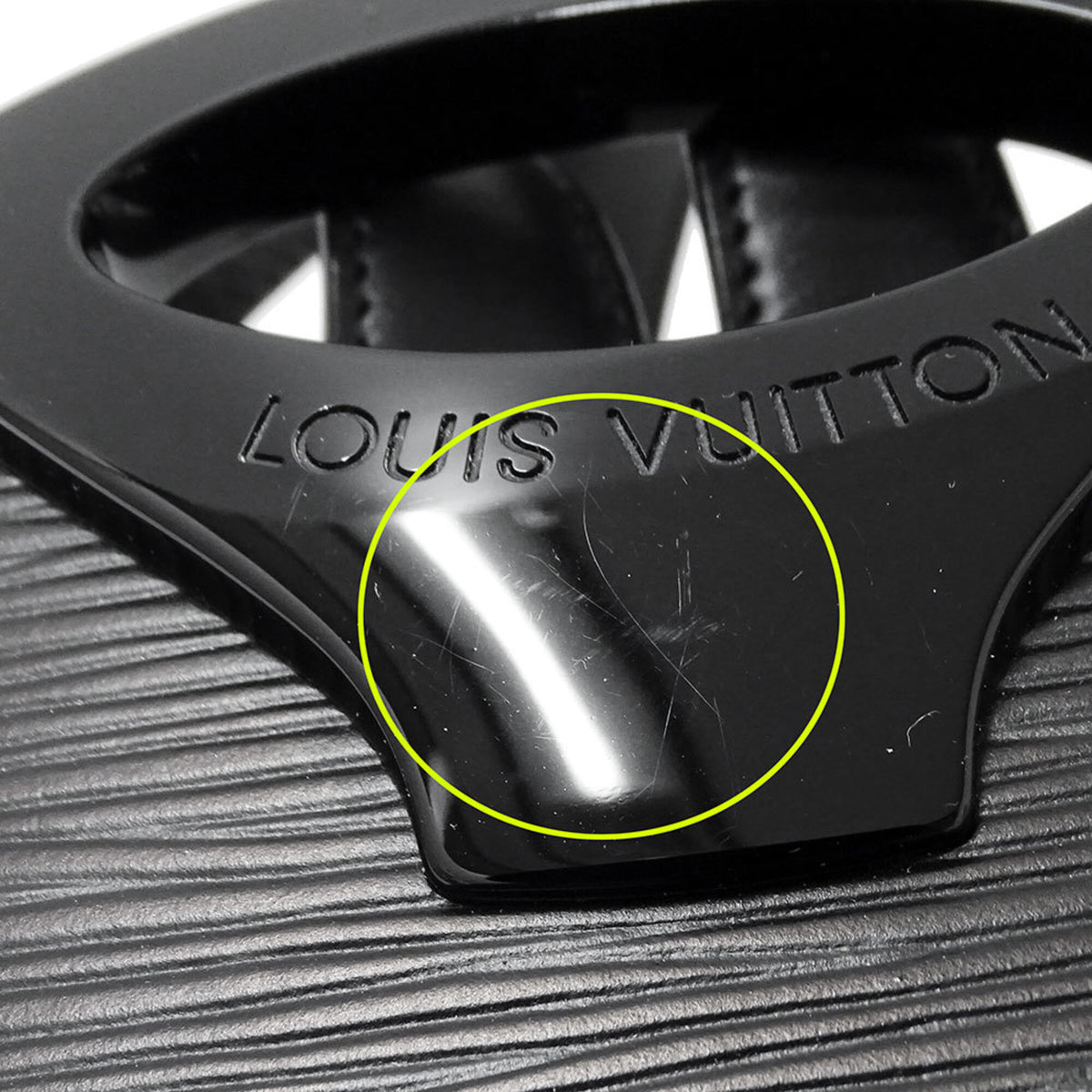 Louis Vuitton Black Noir Epi Leather Shoulder Bag (Pre-Owned)