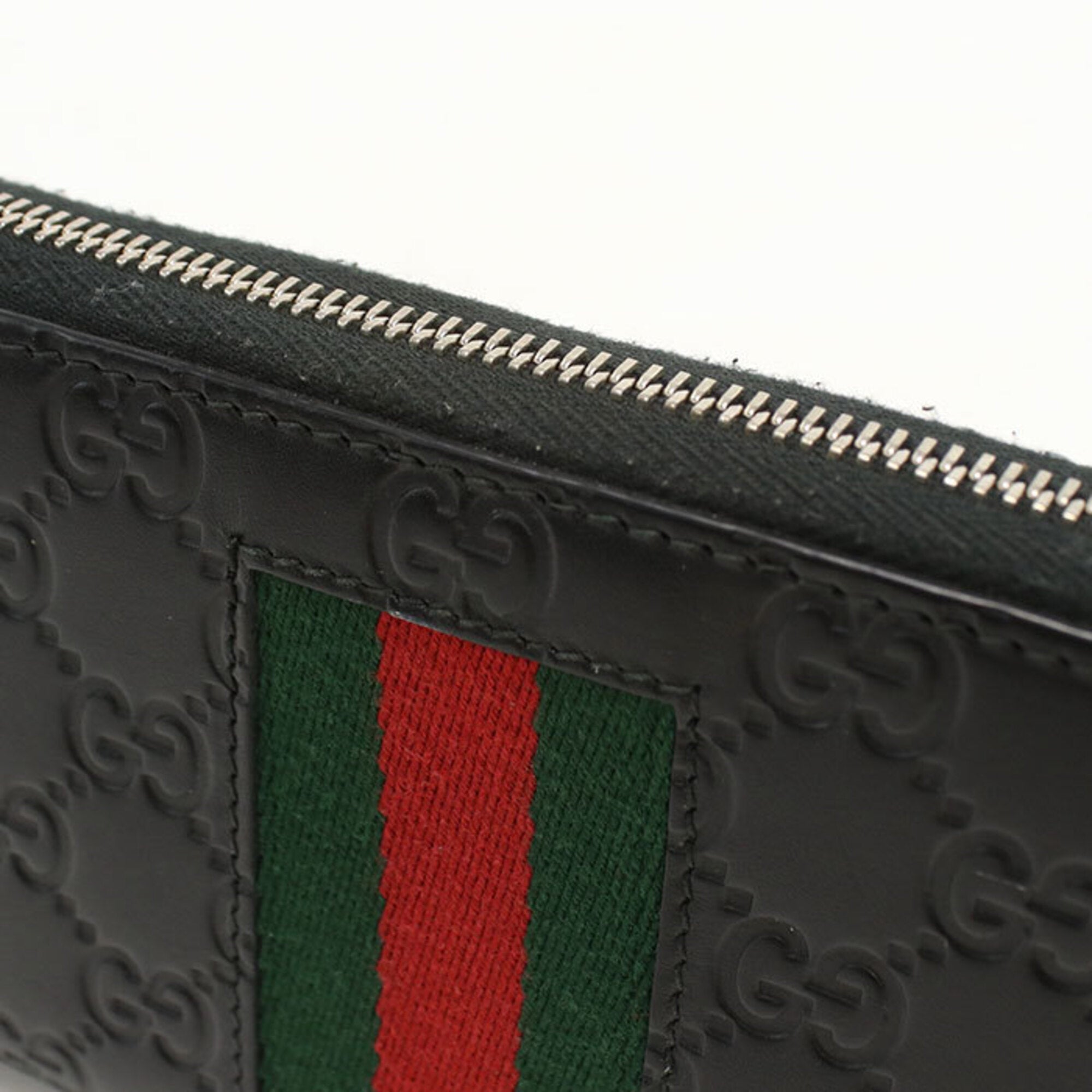 Gucci Black Leather Long Wallet (Bi-Fold) (Pre-Owned)